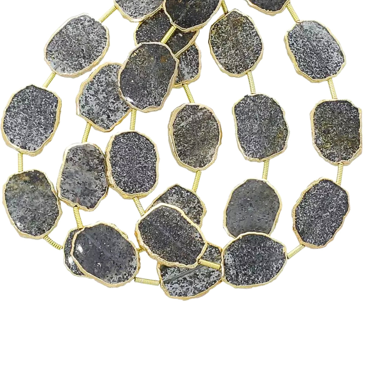 Black Sunstone Beads