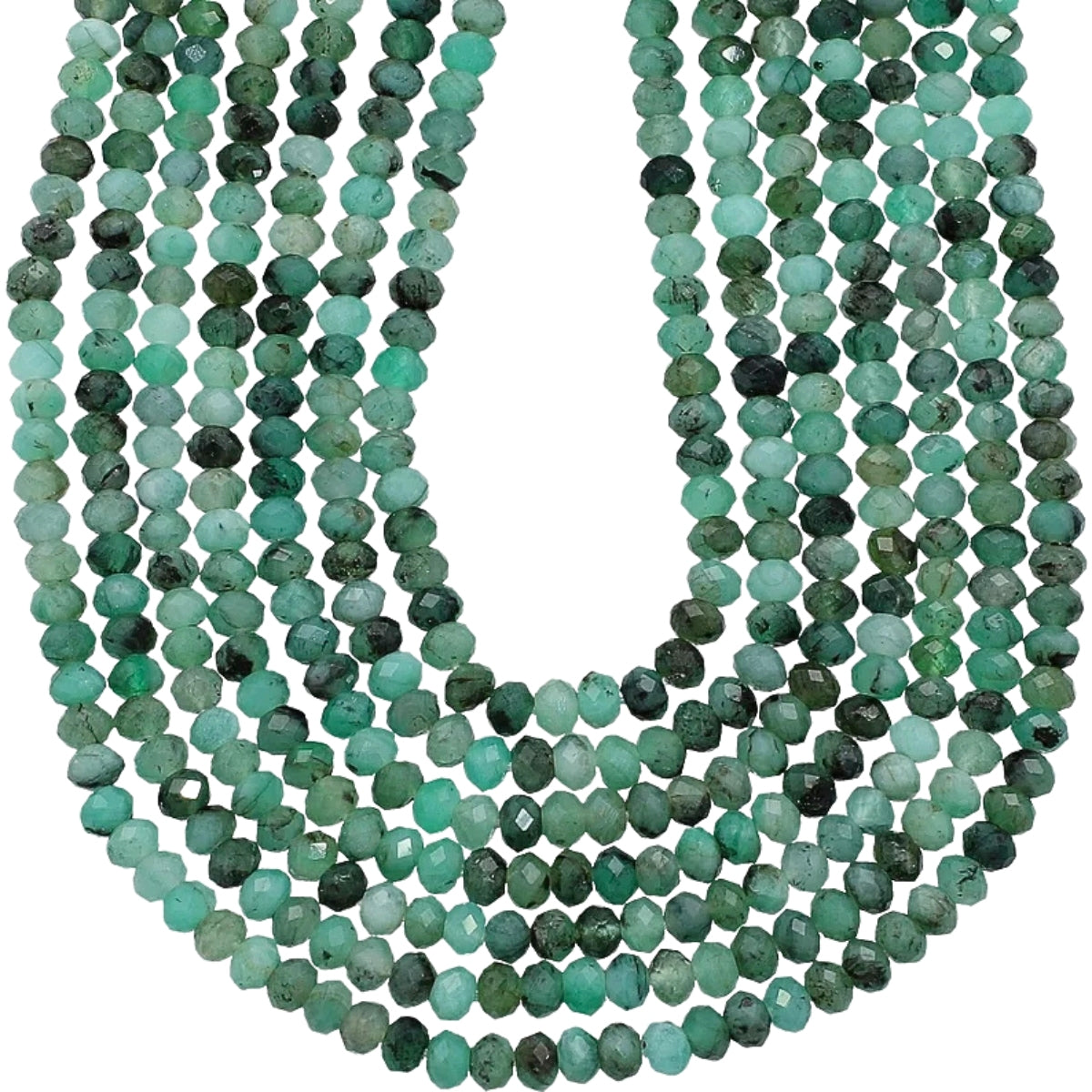 Raw Emerald Beads