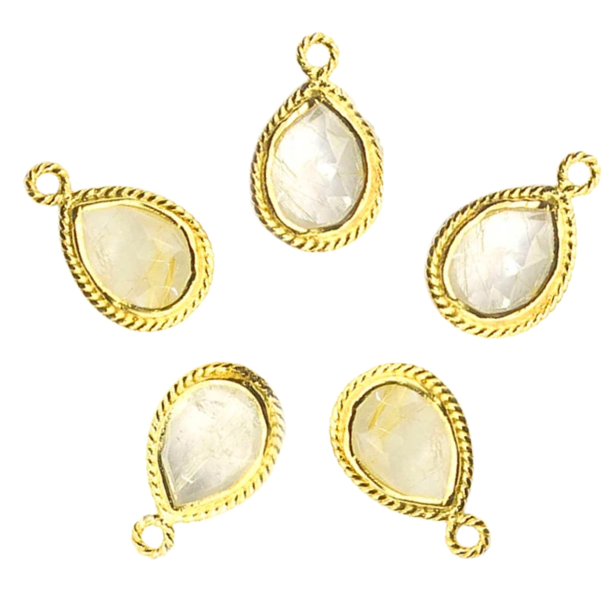 crystal transparent quartz gold pendants gemstone pendant silver pendants jewelry components success attraction