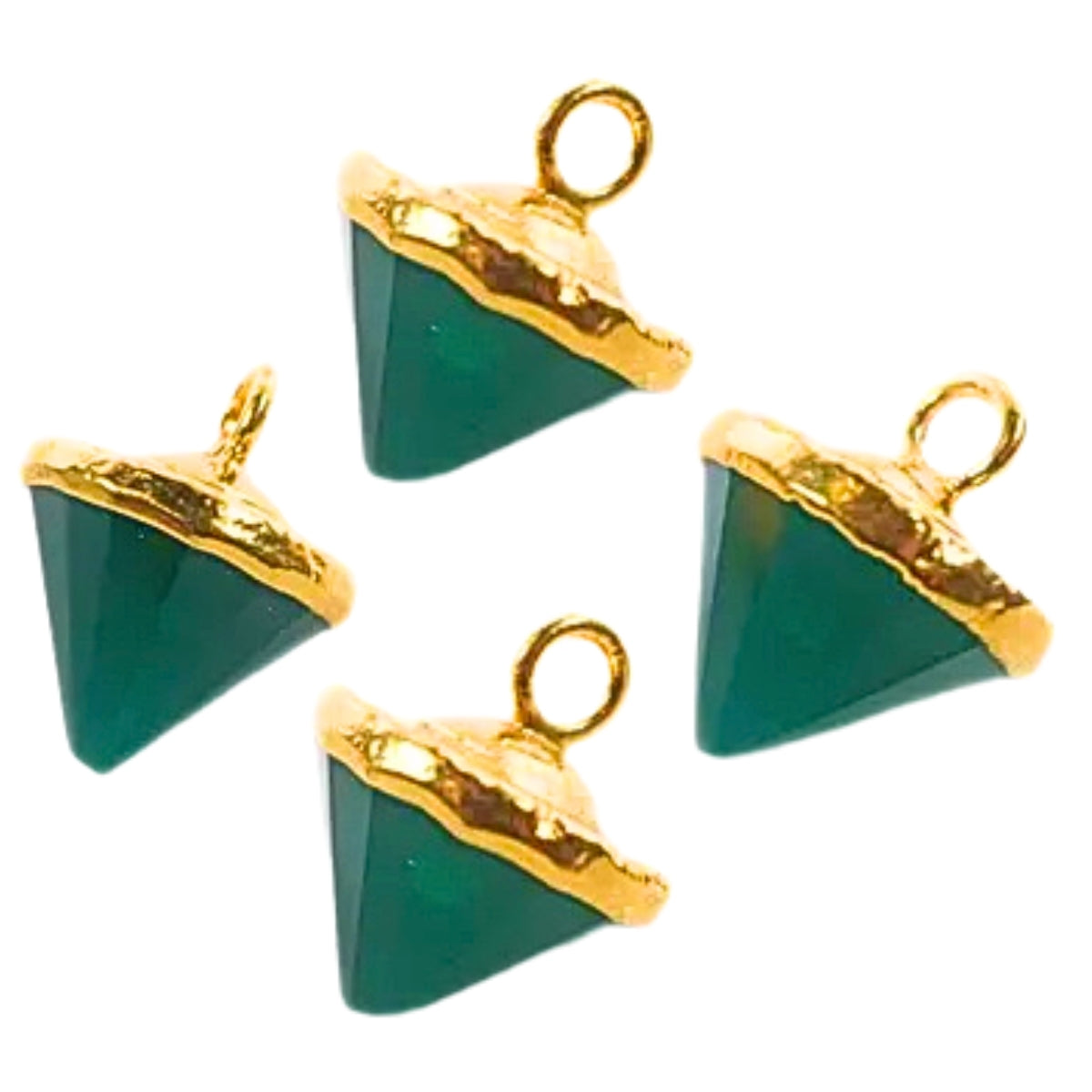 Cone stone pendants in various gemstones for jewelry makers