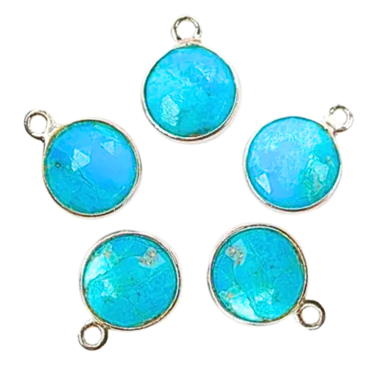 Sacred turquoise pendant turquoise bezel pendants throat chakra turquoise charms natural turquoise pendants metaphysical jewelry components