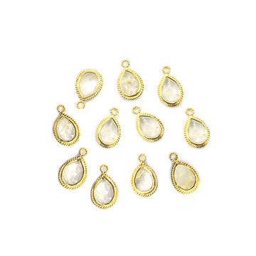 Pear Bezel Pendants