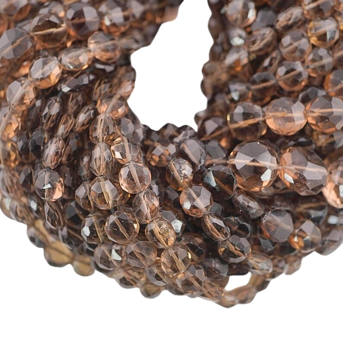 Smoky quartz beads collection natural smoky quartz gemstone beads gray stone beads grounding jewelry making supplies wholesale