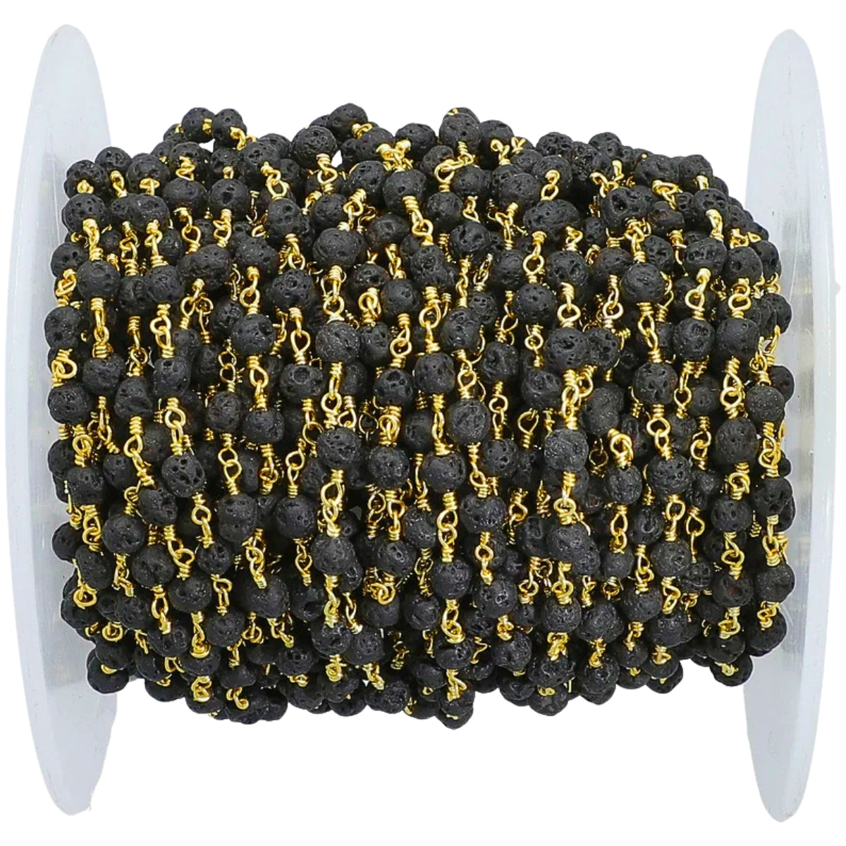 Beaded chain collection premium wire wrap round gold chain rosary bead chain chain for jewelry making professional supplies variety