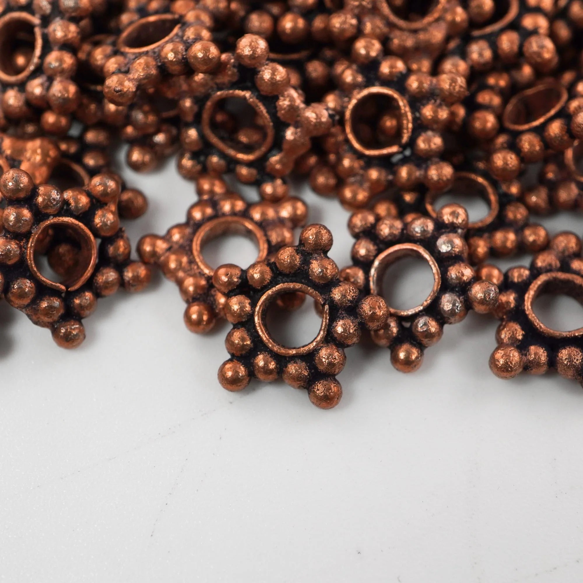 100 pcs copper spacer beads set