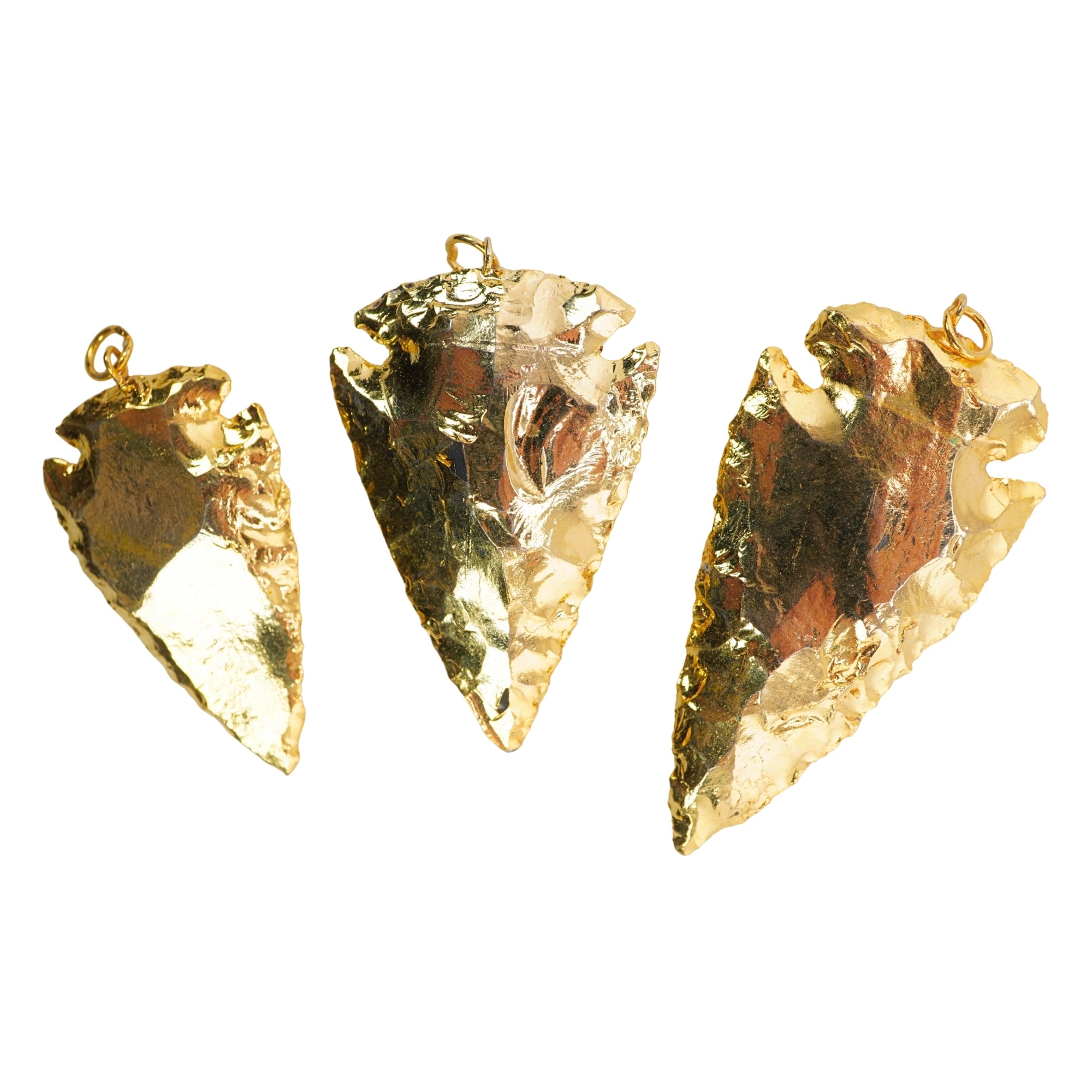 Copper Plated Arrowhead Pendants Charm Necklace For Jewelry Making Supplies