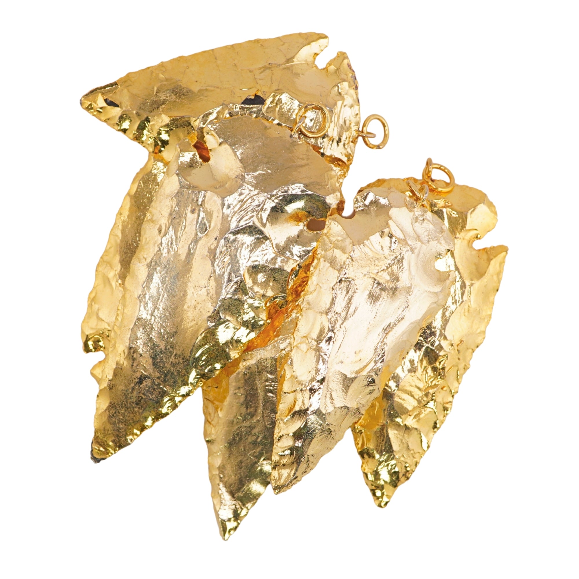 Copper Plated Arrowhead Pendants Charm Necklace For Jewelry Making Supplies