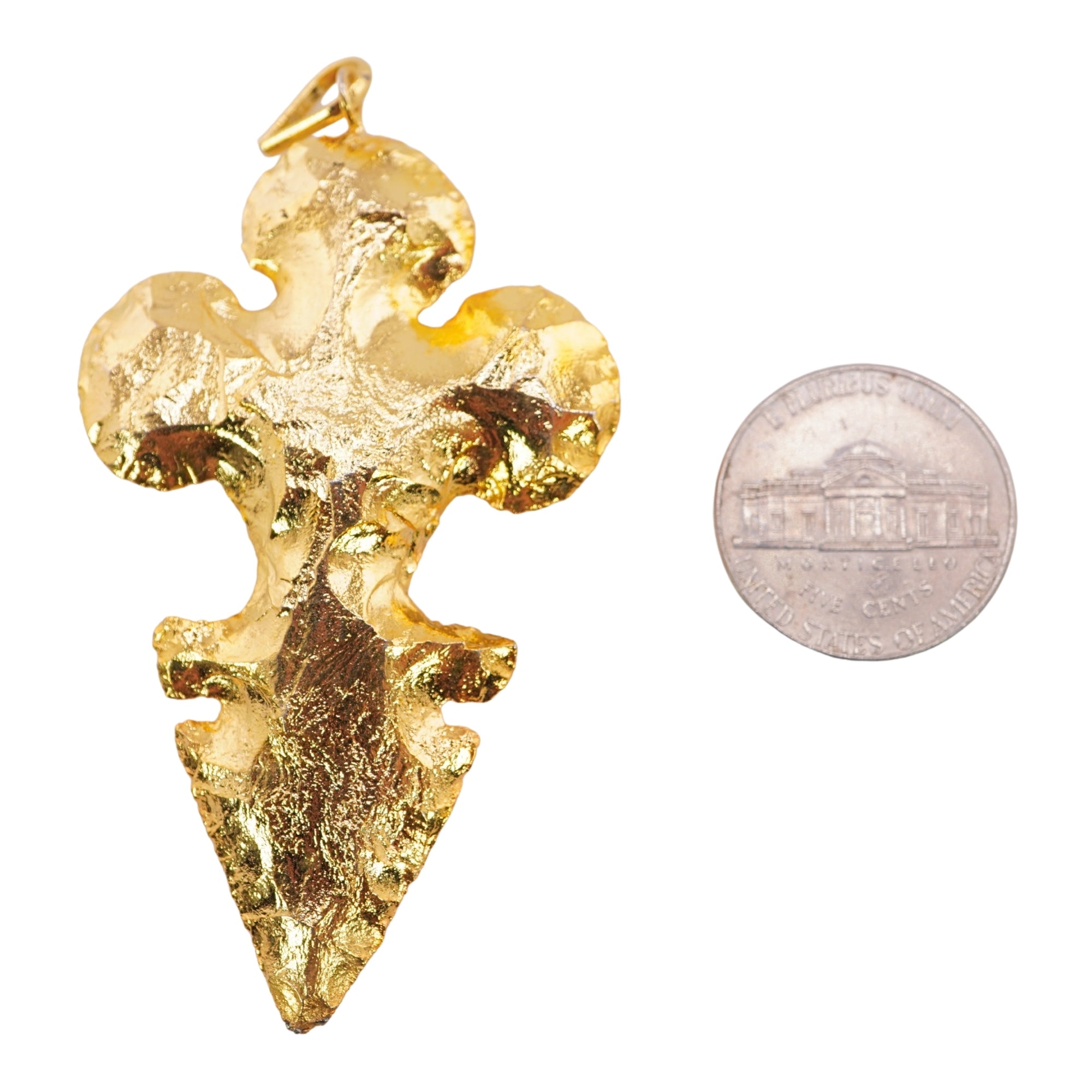 Agate Flower Bottom Shape Gemstone Full Gold Electroplate Charm Pendant For Jewelry Making