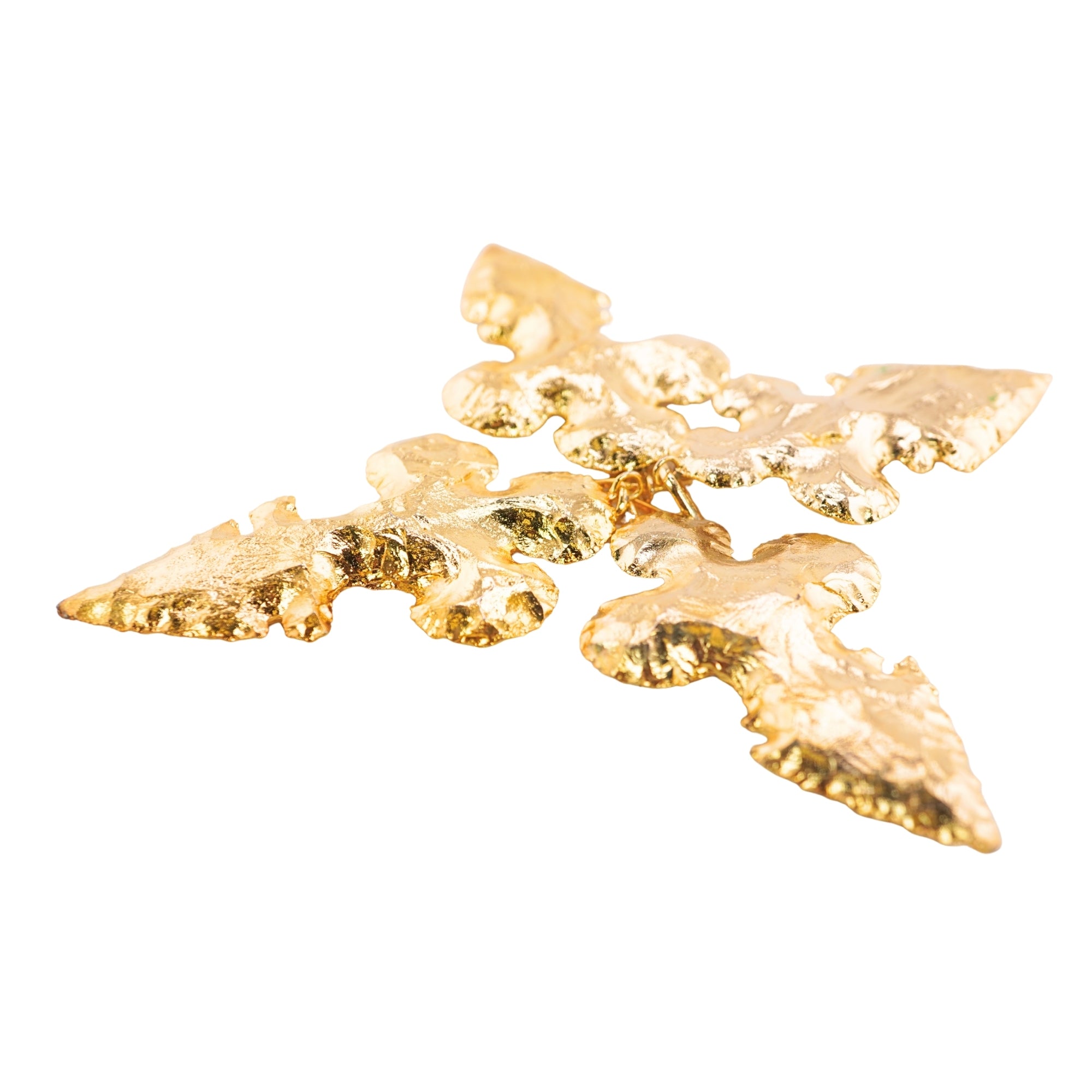 Agate Flower Bottom Shape Gemstone Full Gold Electroplate Charm Pendant For Jewelry Making