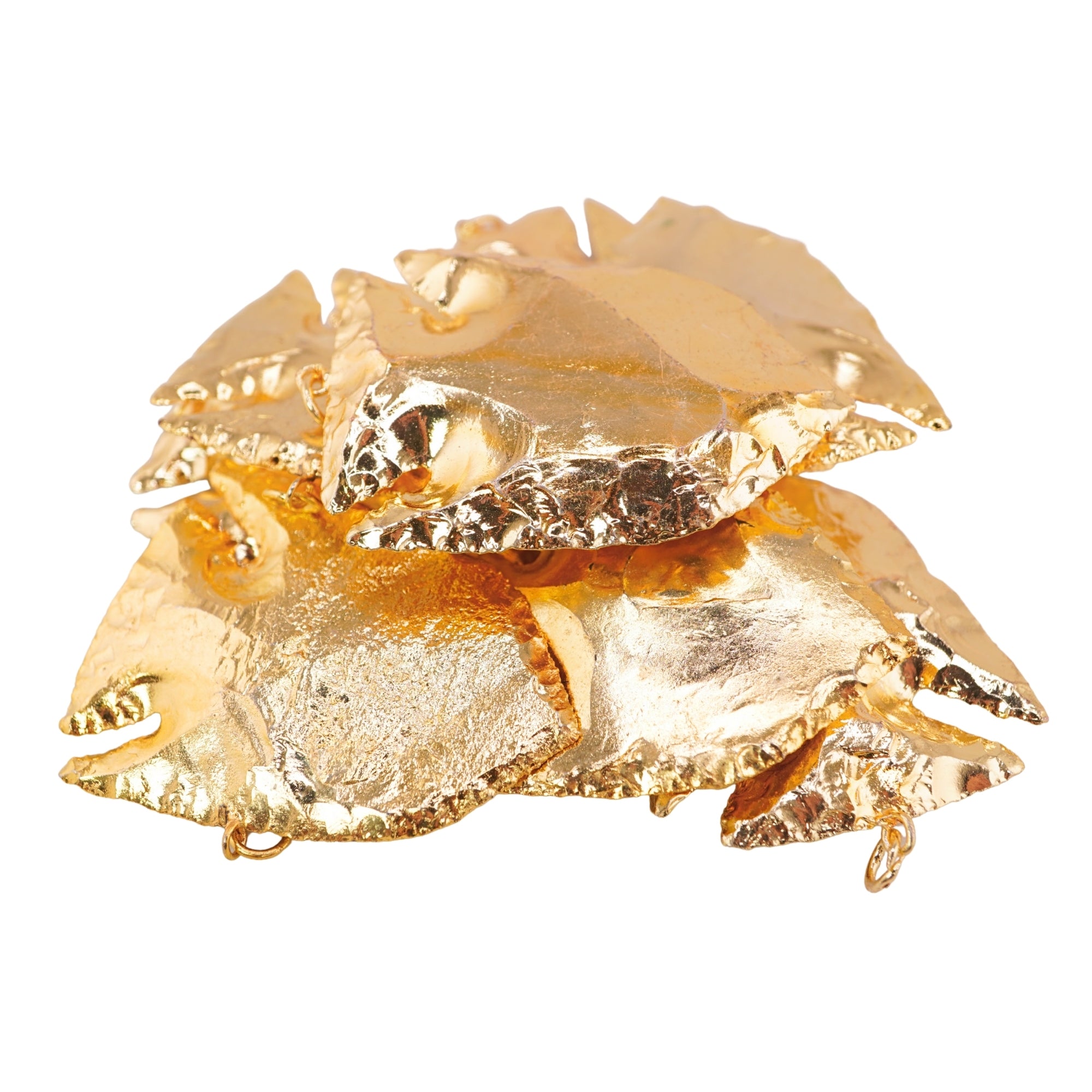 Agate Fish Shape Gemstone Full Gold Electroplate Charm Pendant For Jewelry Making Supply