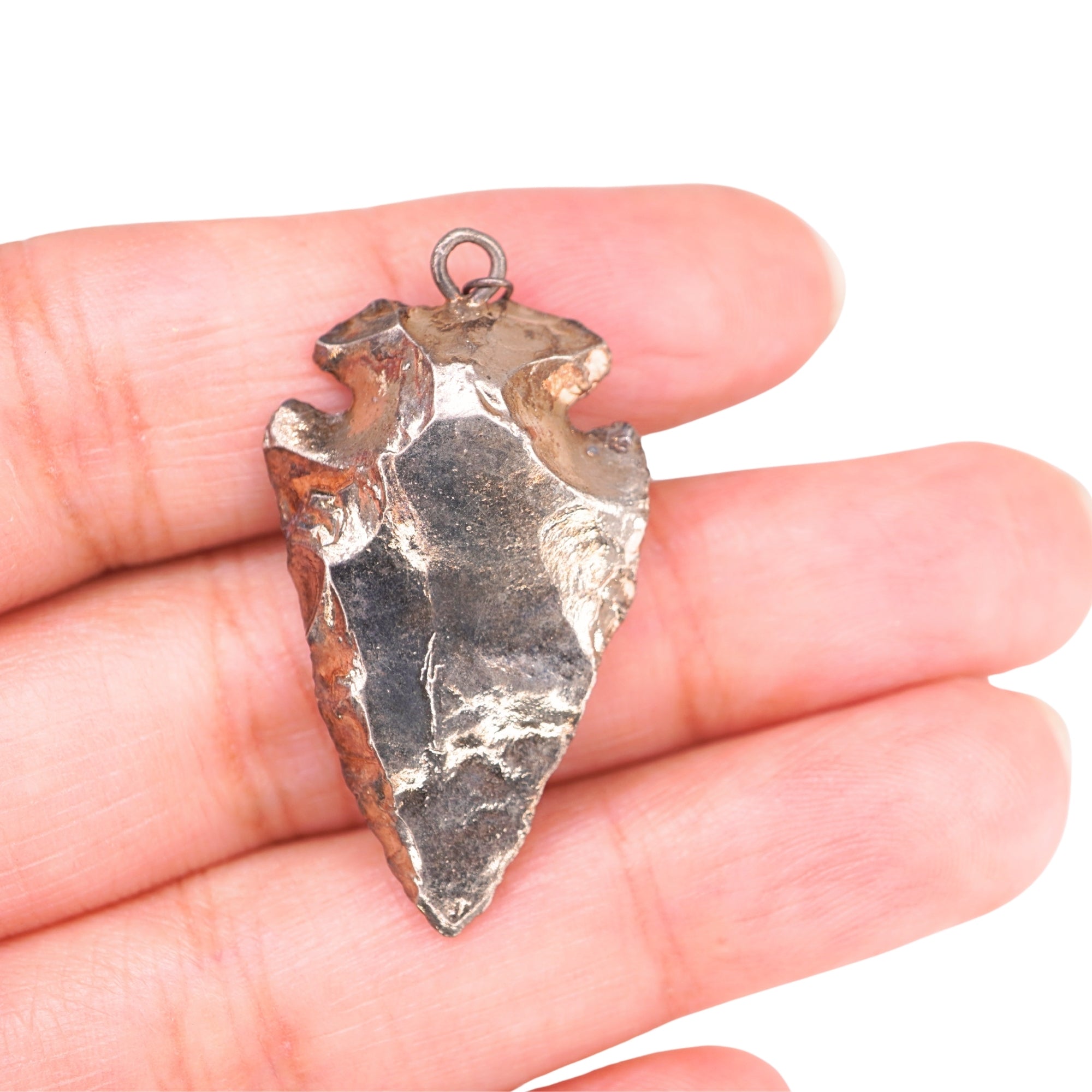 Black Rhodium Plated Arrowhead Pendants Charm