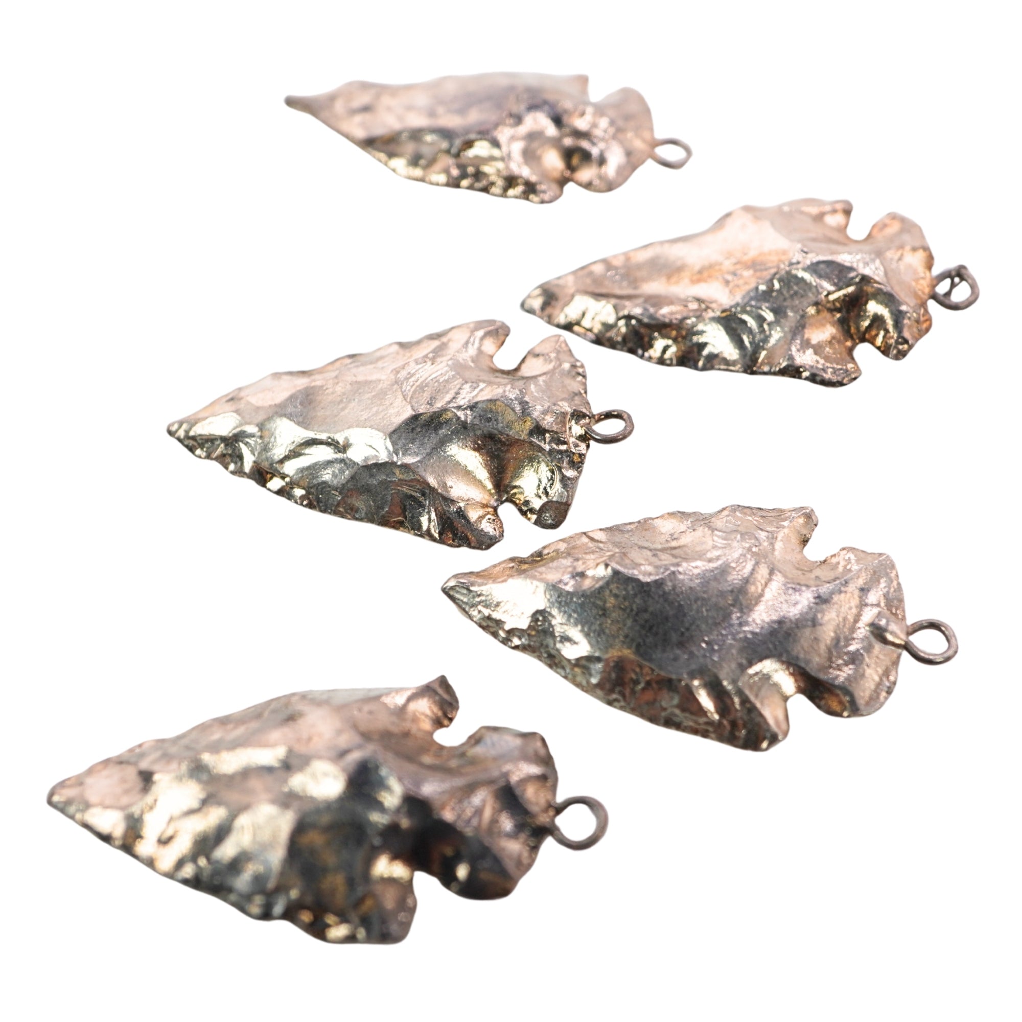 Black Rhodium Plated Arrowhead Pendants Charm