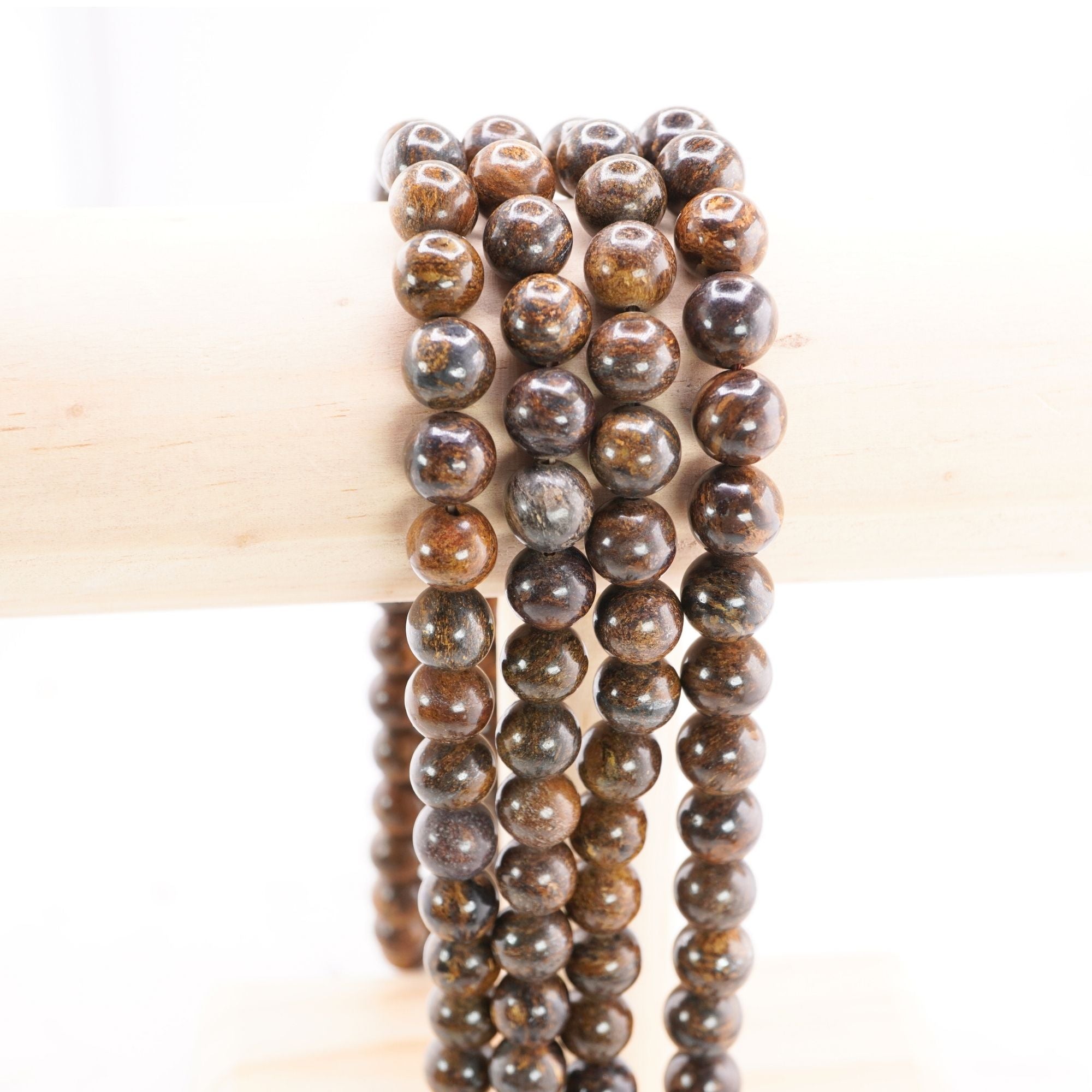 Natural Bronzite Crystal Beads