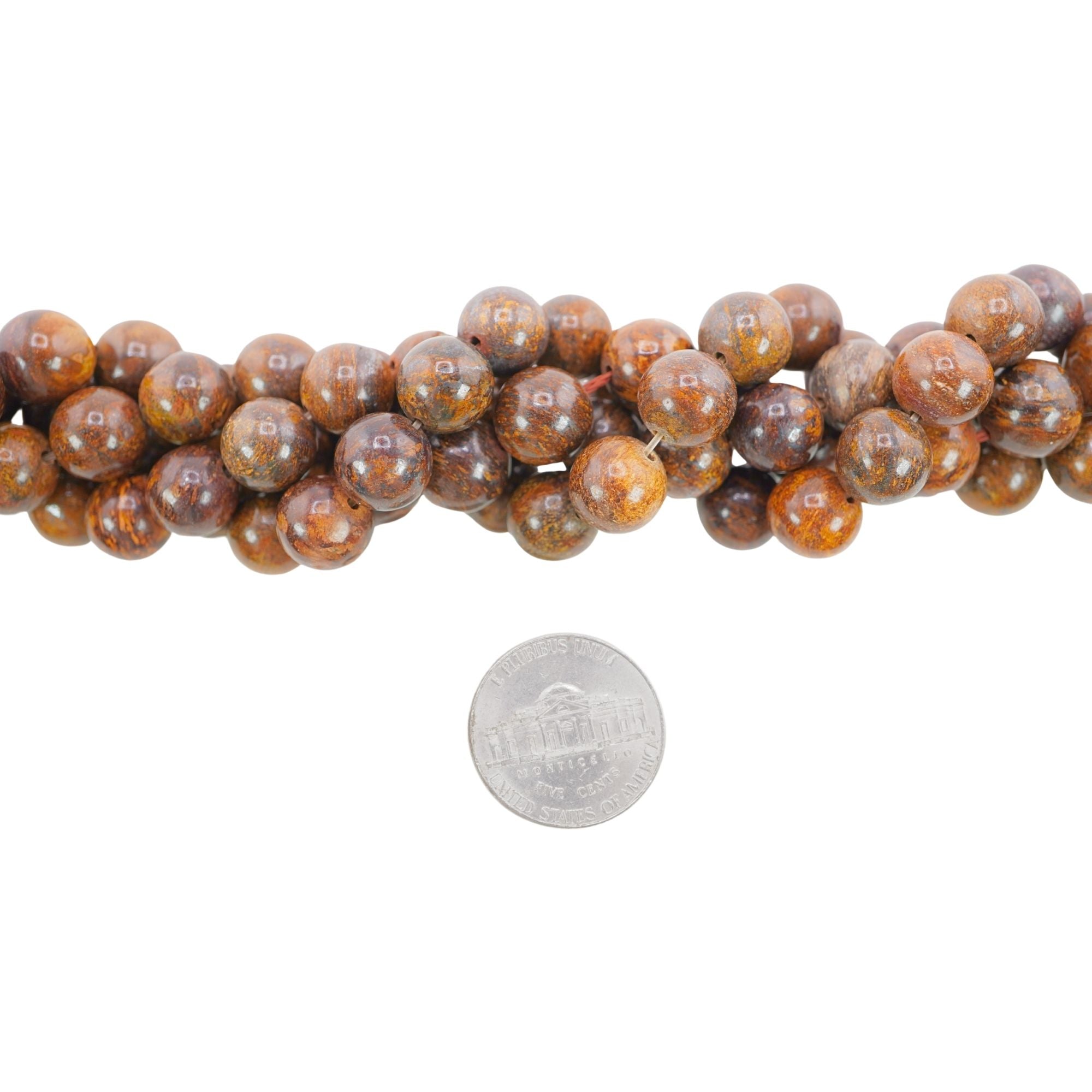Natural Bronzite Crystal Beads