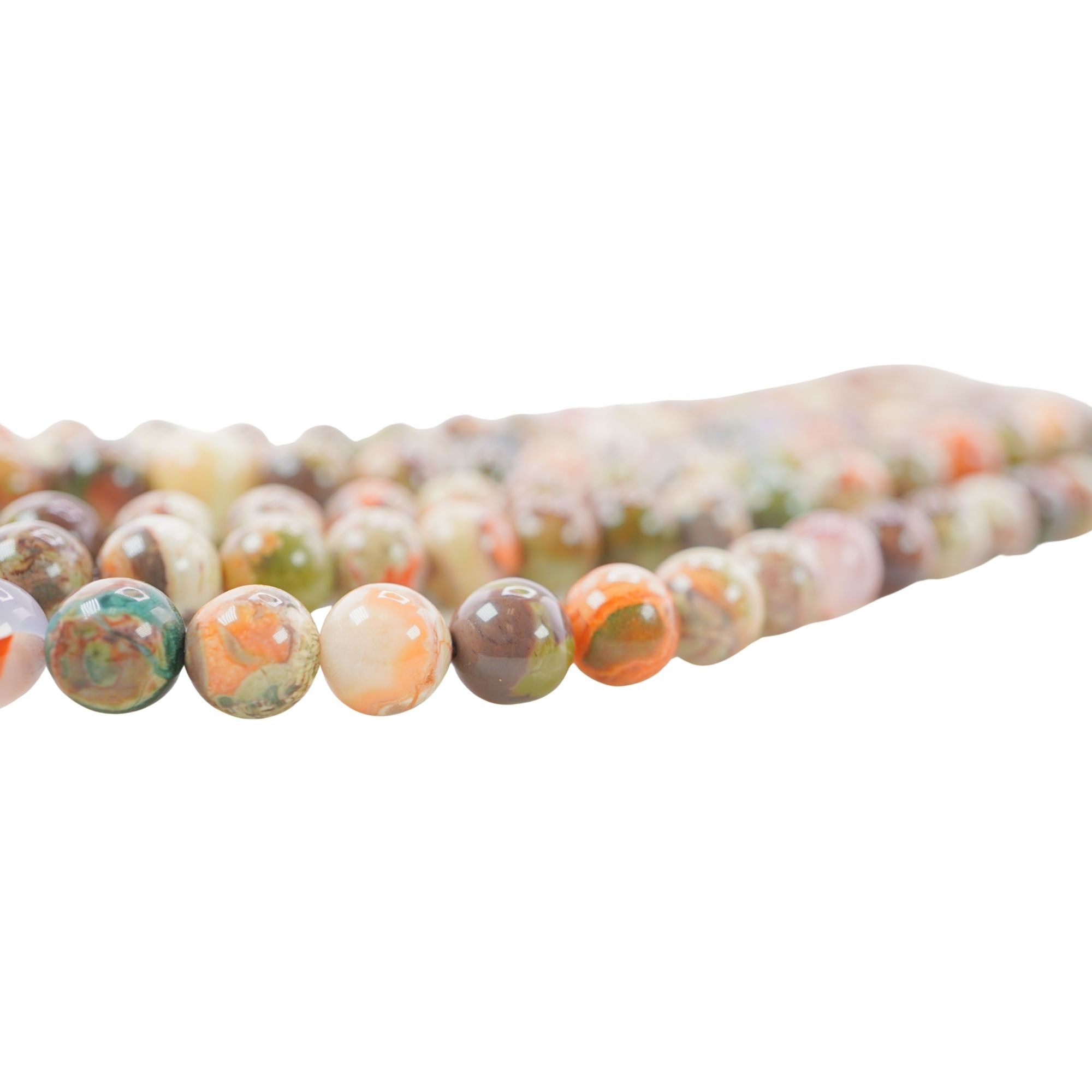 8 MM Opalite Jasper Smooth Round Shape Beads Strand