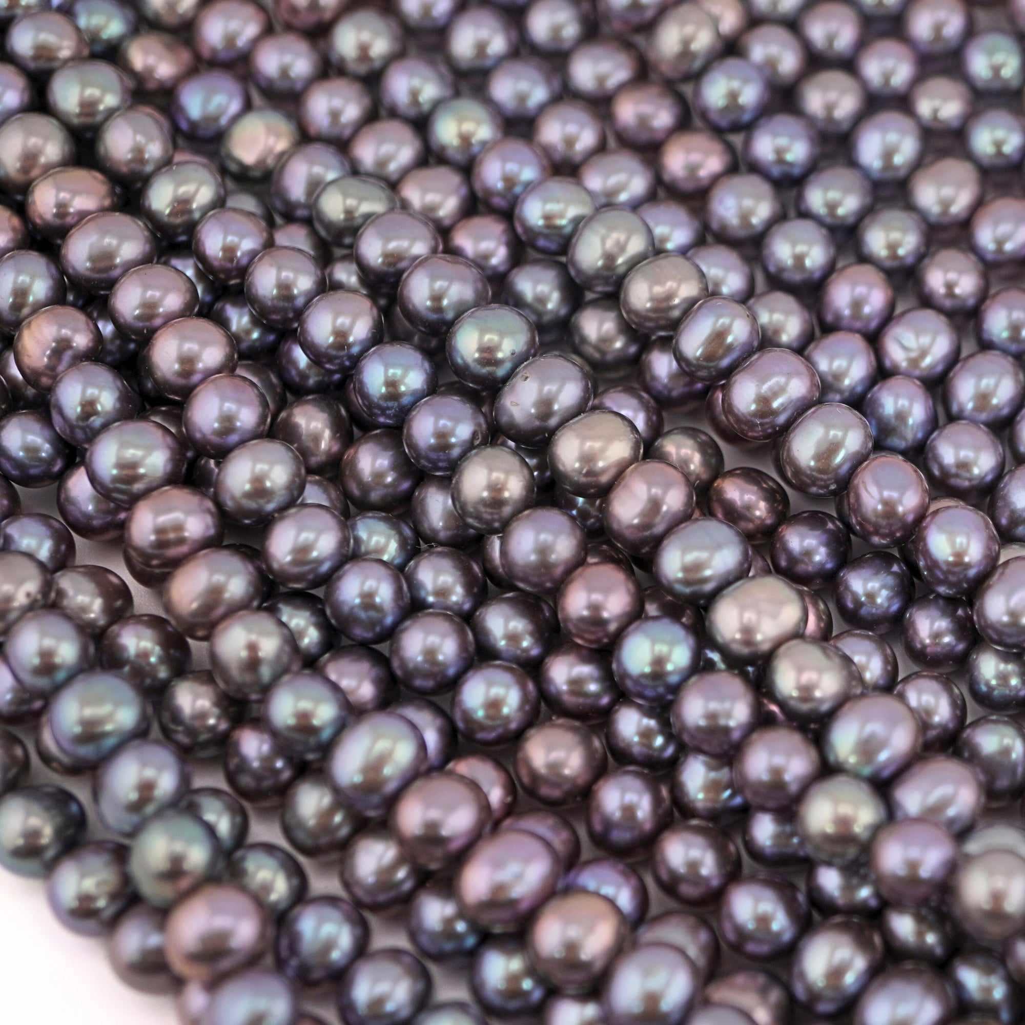 6mm beads violet pearls strand