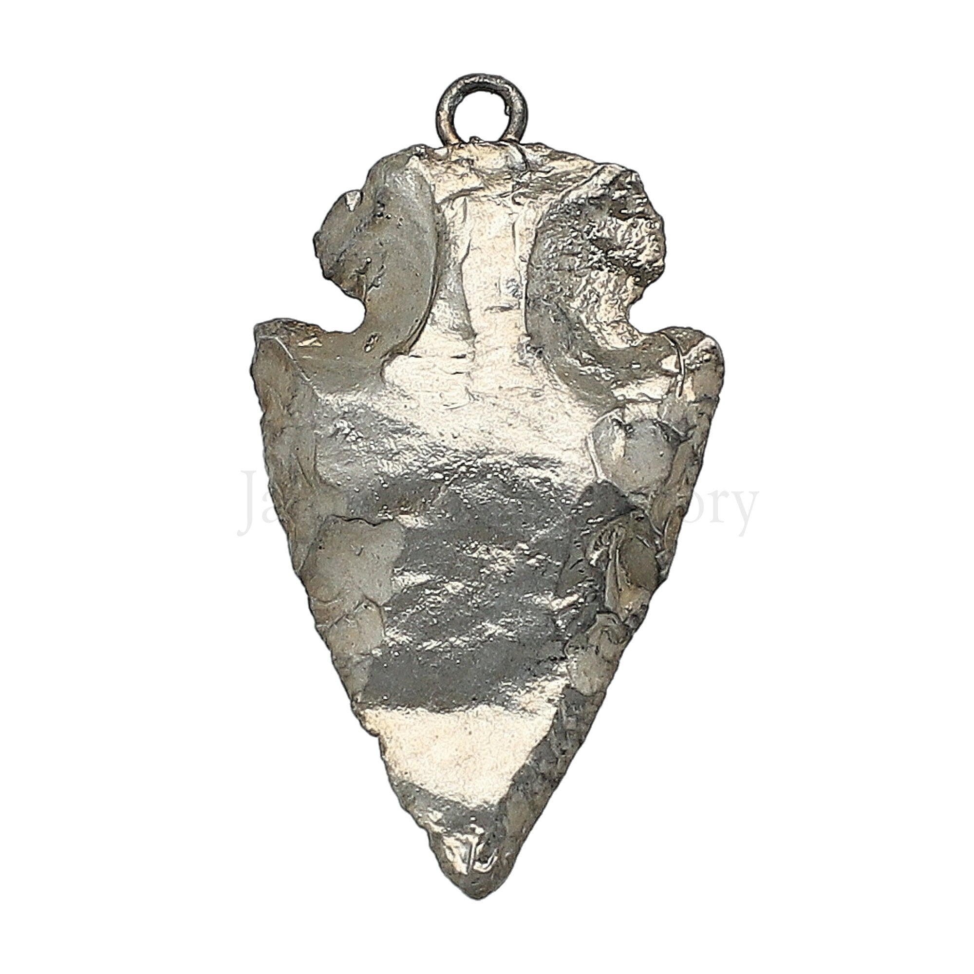 Black Rhodium Plated Arrowhead Pendants Charm