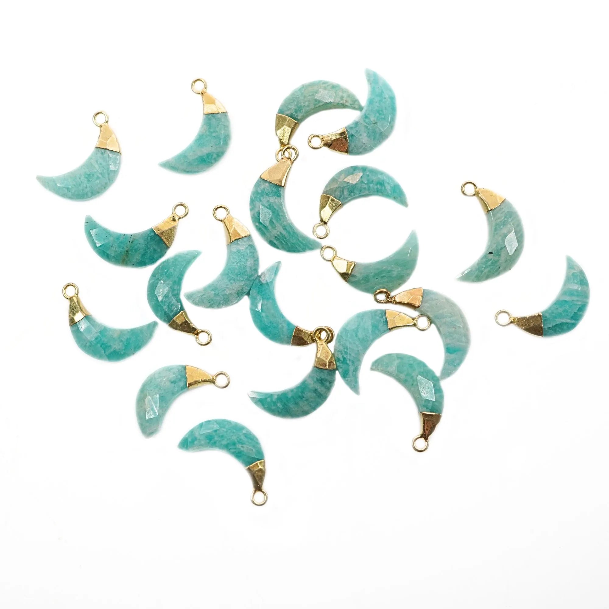 Amazonite Moon Shape