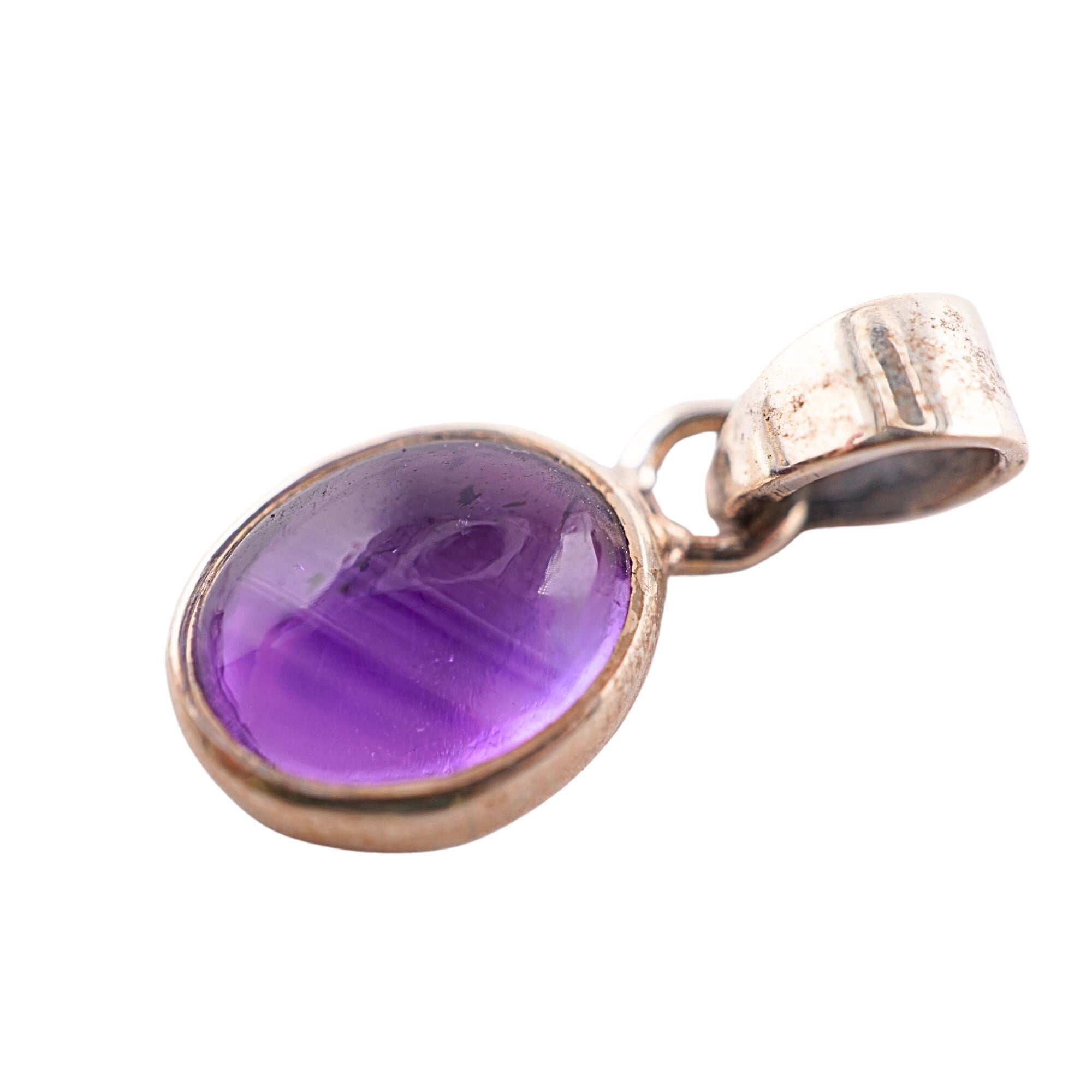 Purple Gemstone Pendant