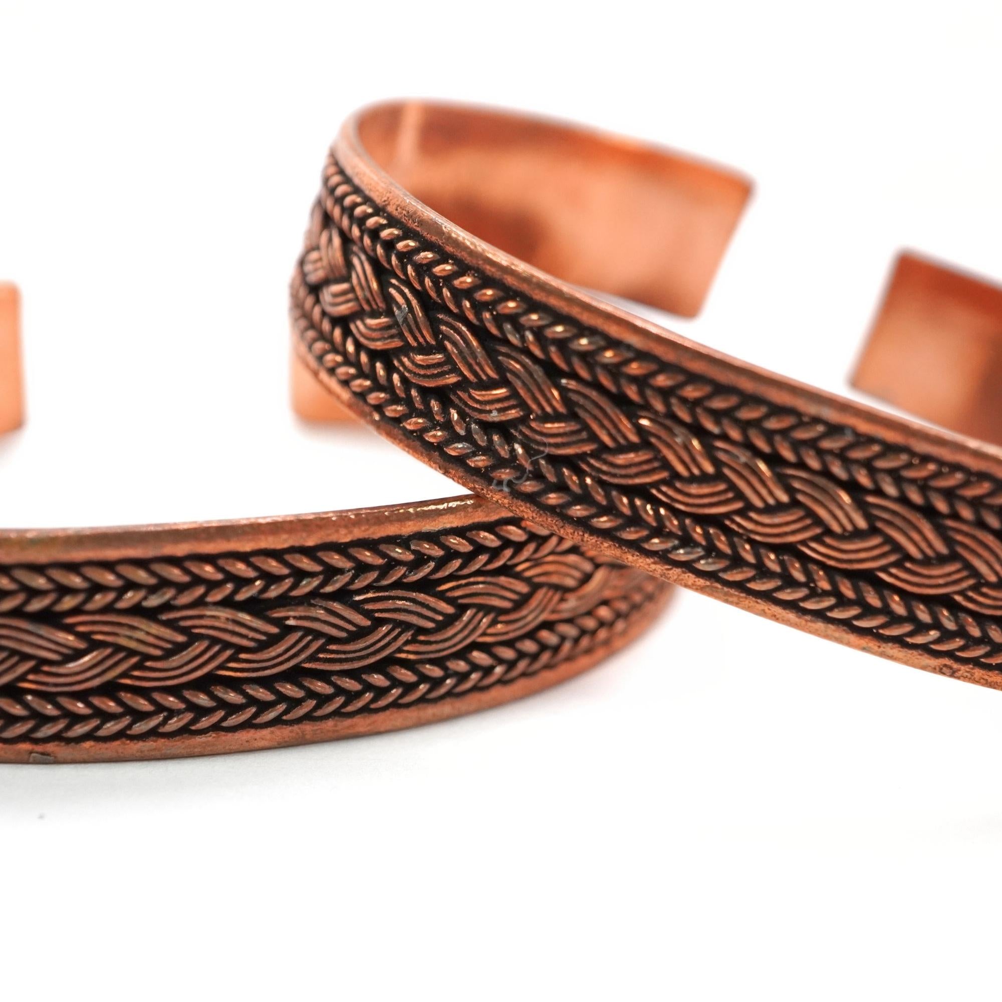 Antique Copper Bracelet Adjustable Cuff Bangle