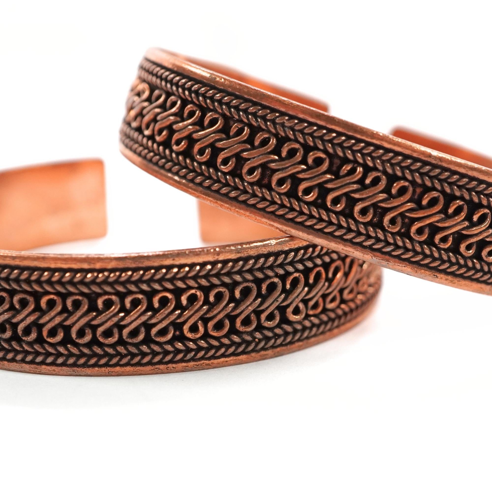 Antique Copper Bracelet Adjustable Cuff Bangle