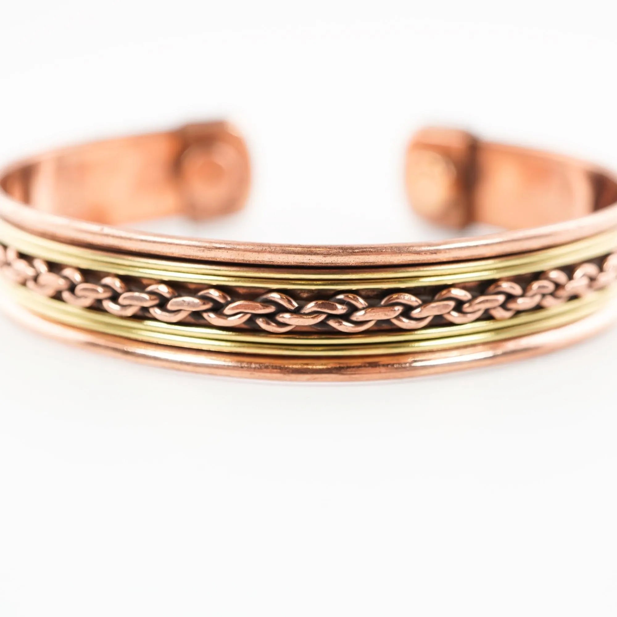 Antique Copper Adjustable Cuff Bangle Viking