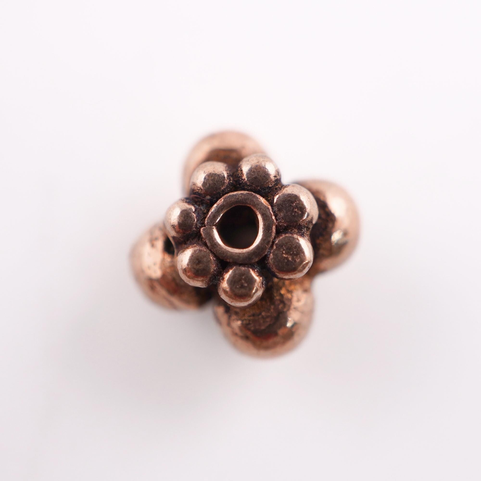 Antique Copper Floral Daisy Spacer TierraCast Beads