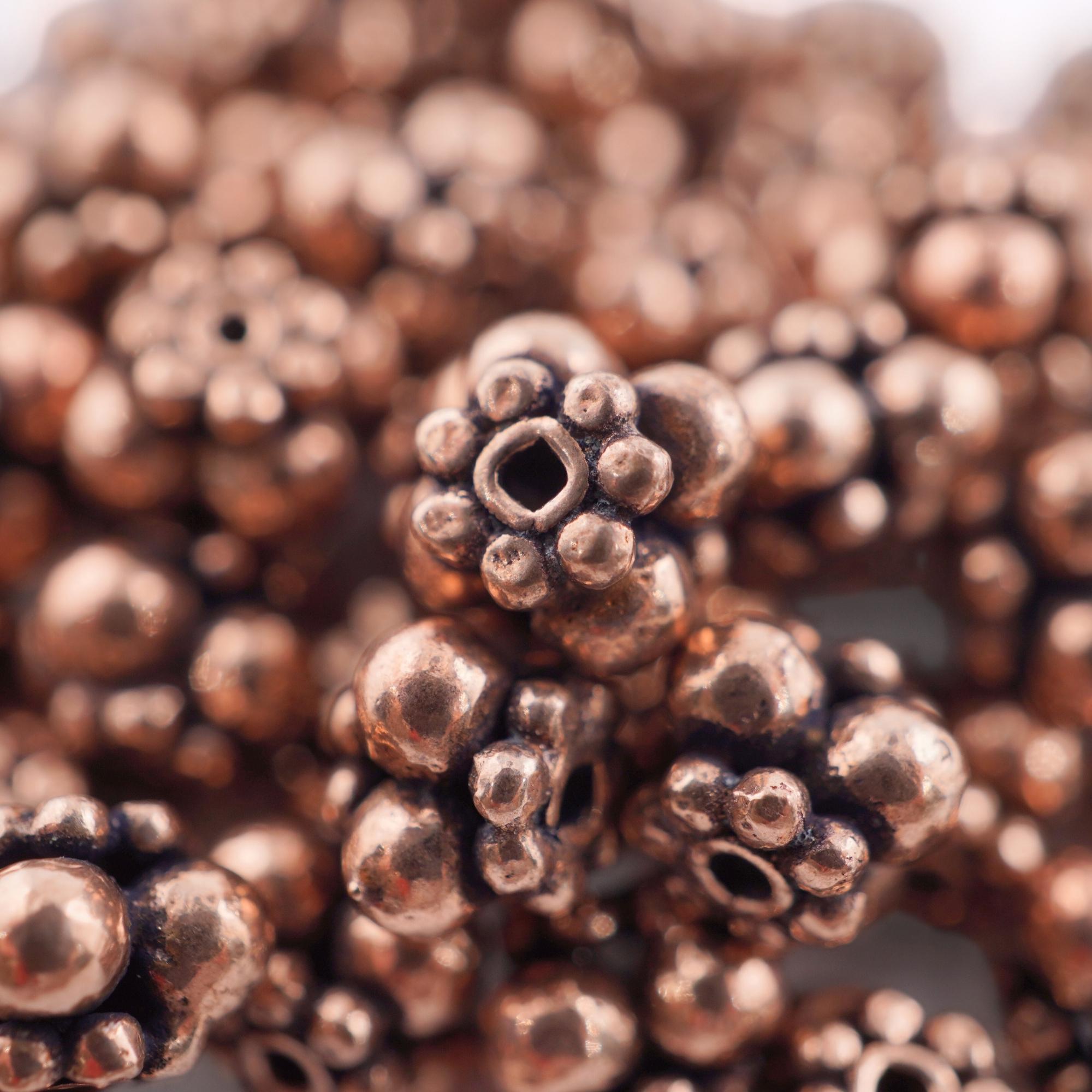 Antique Copper Floral Daisy Spacer TierraCast Beads