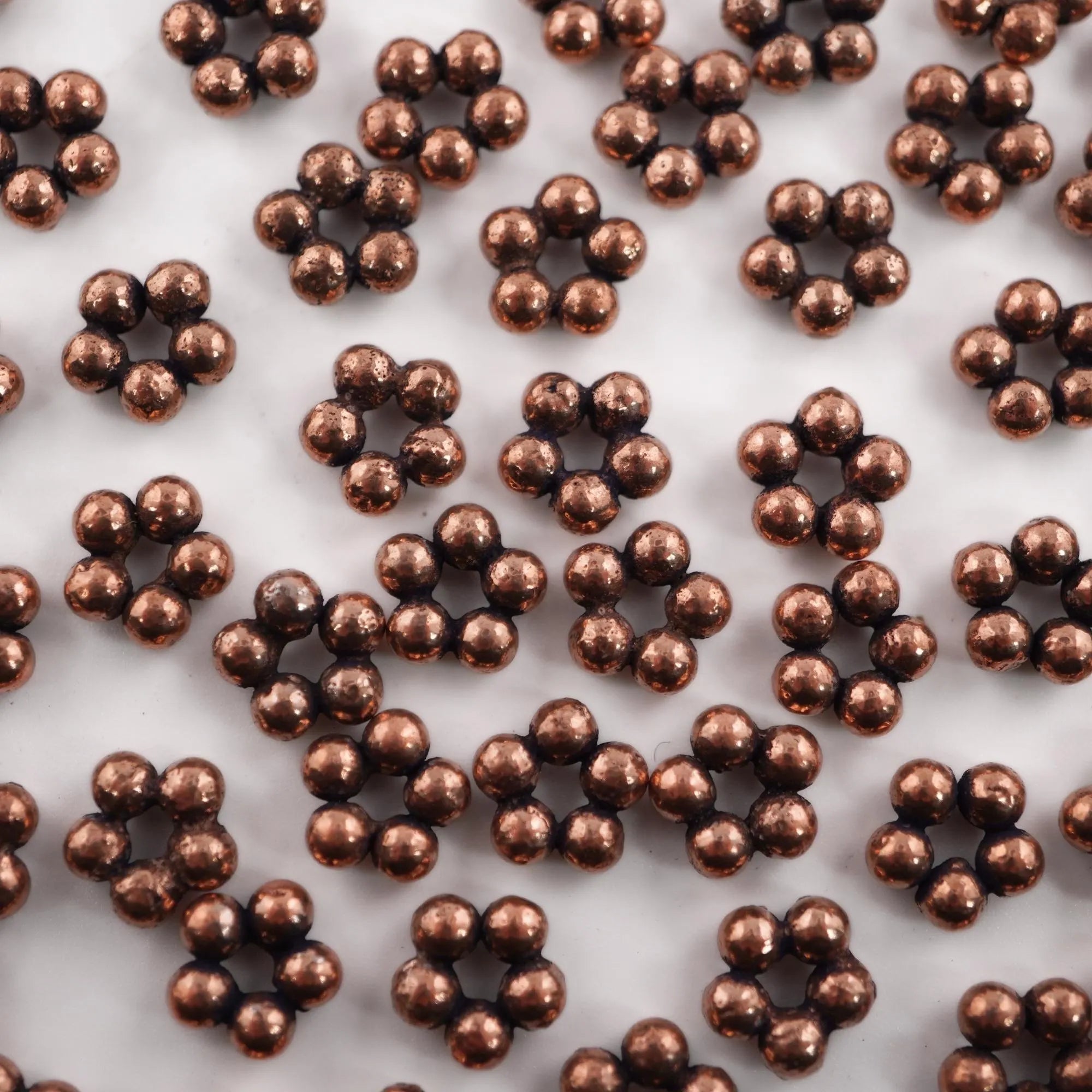 Antique Copper Flower Shape Daisy Spacers Beads