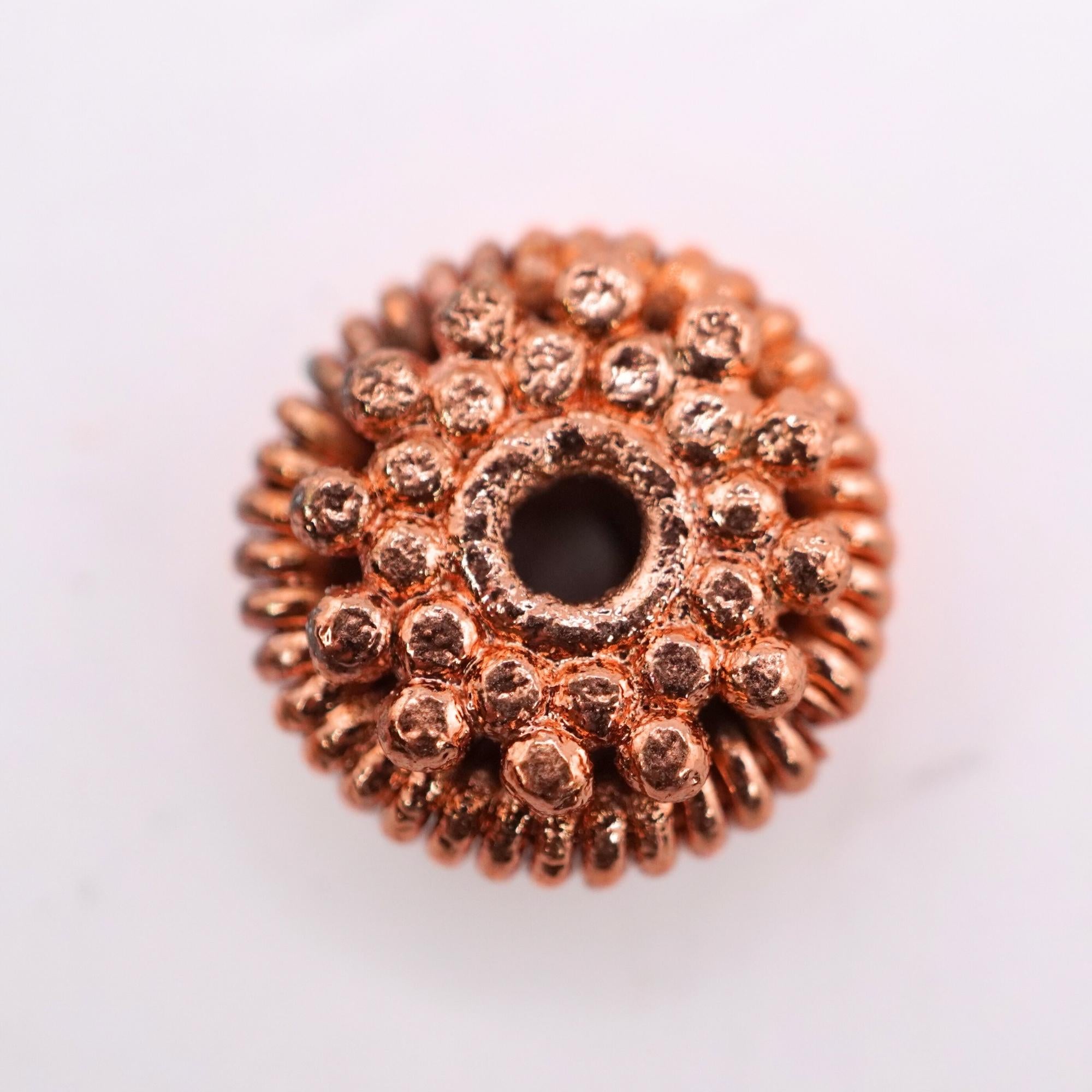 Antique Copper Flower Shape TierraCast Spacer Boho Beads