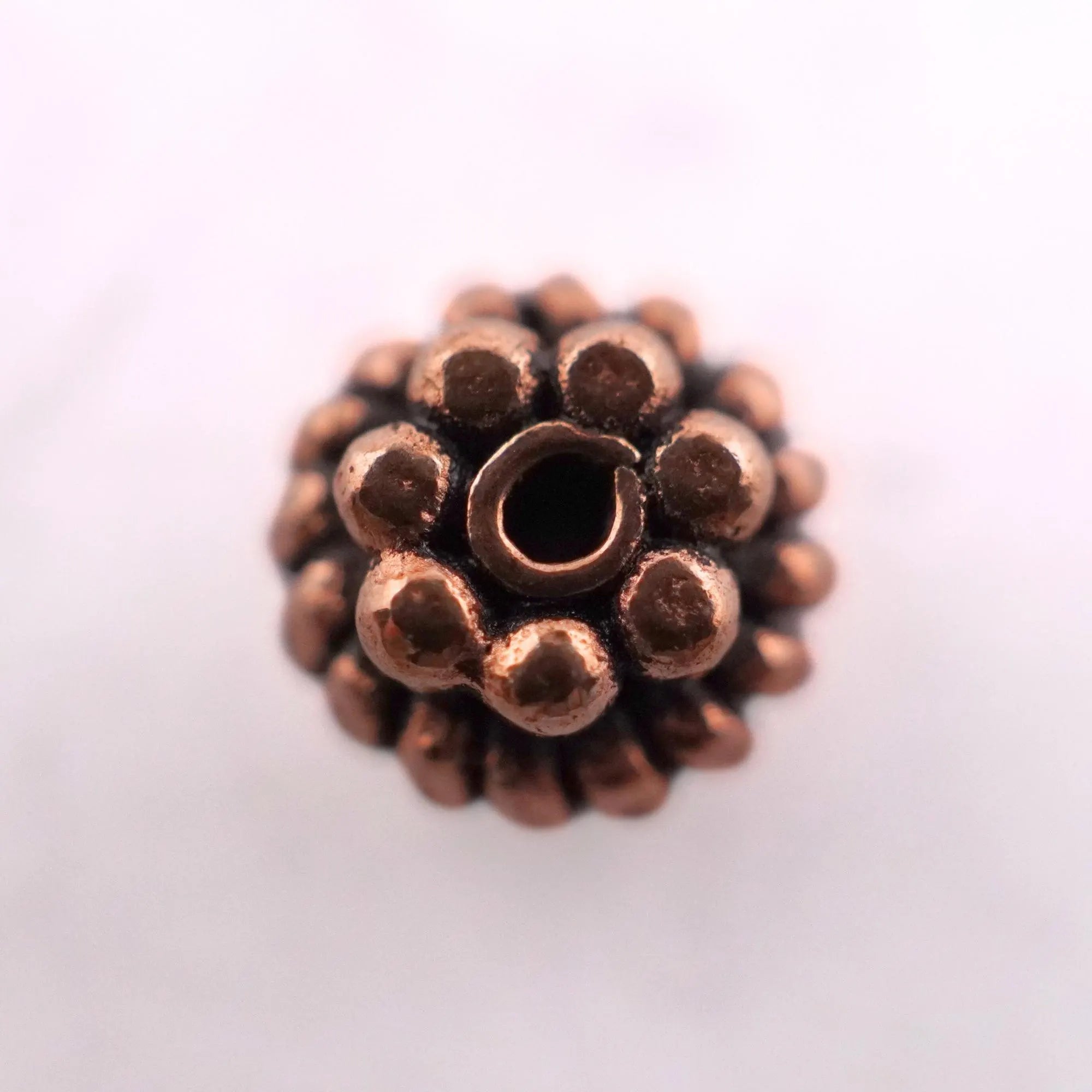 Antique Copper Flower TierraCast Spacer Bali Beads