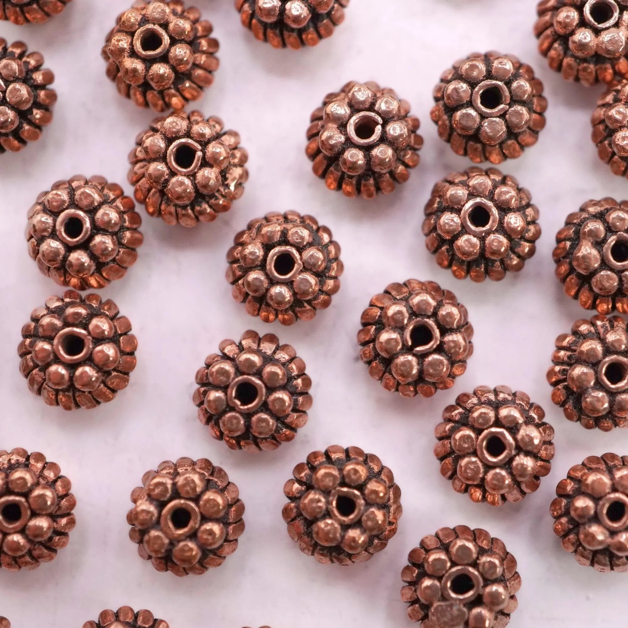 Antique Copper Flower TierraCast Spacer Bali Beads