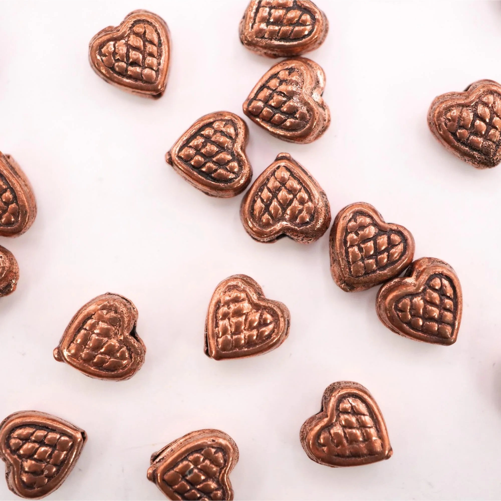 Antique Copper Heart TierraCast Beads