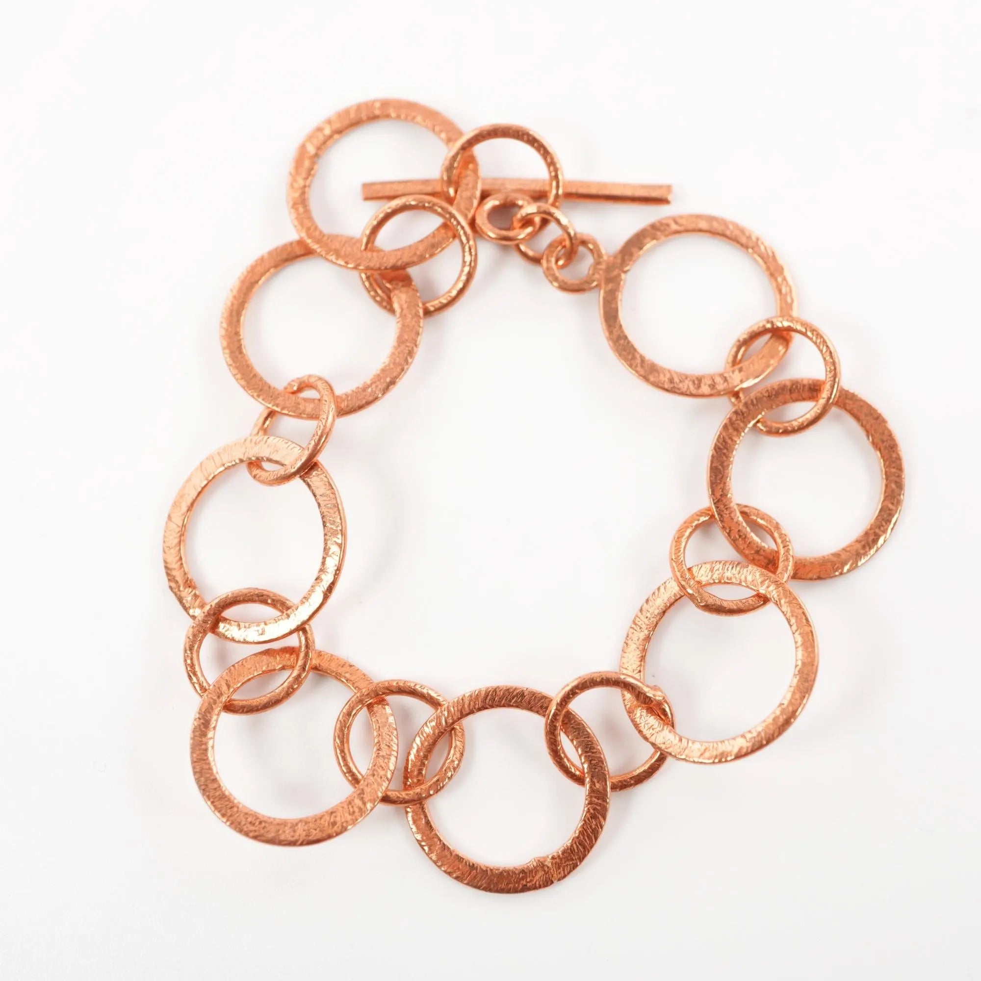 Antique Copper Link Chain Bracelet