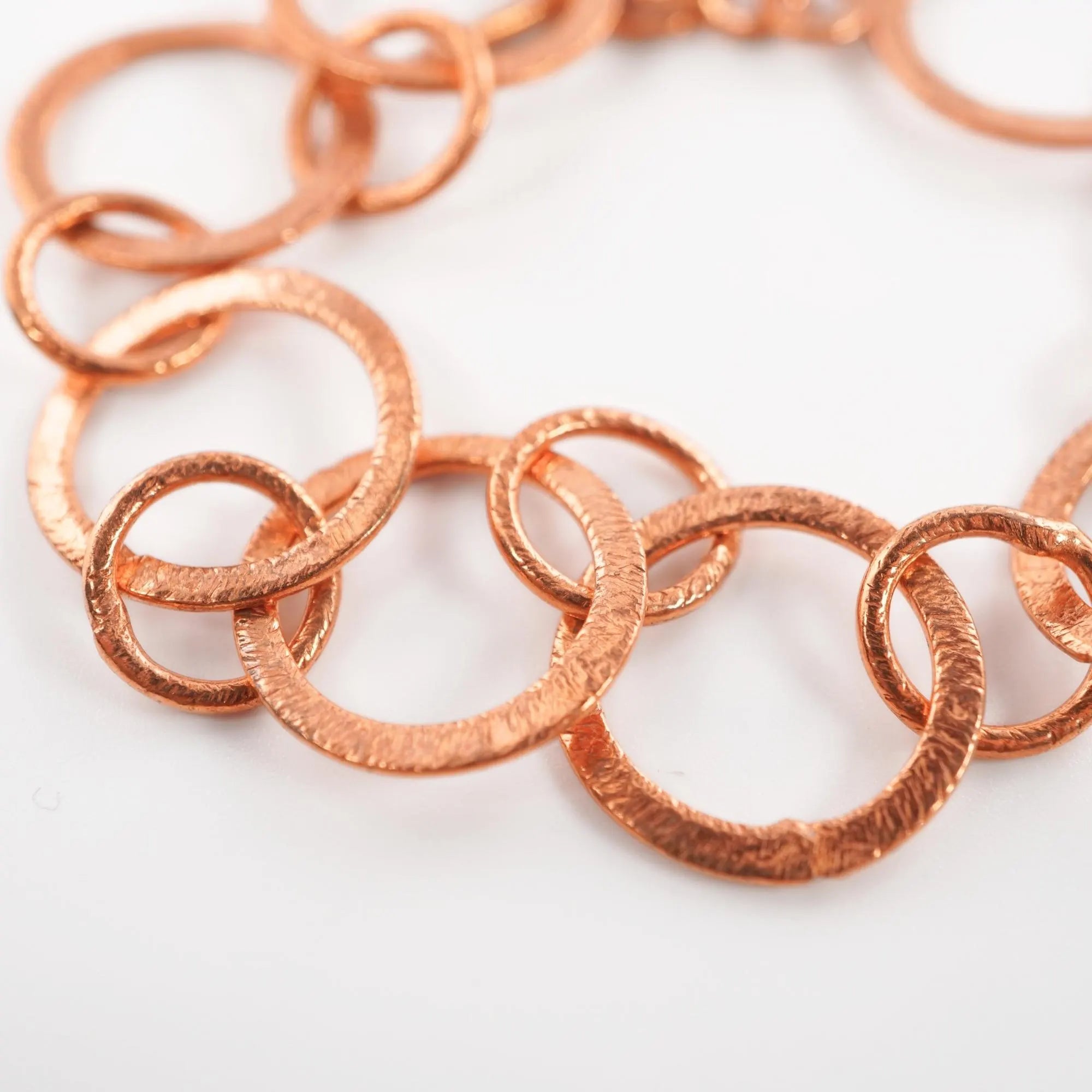 Antique Copper Link Chain Bracelet