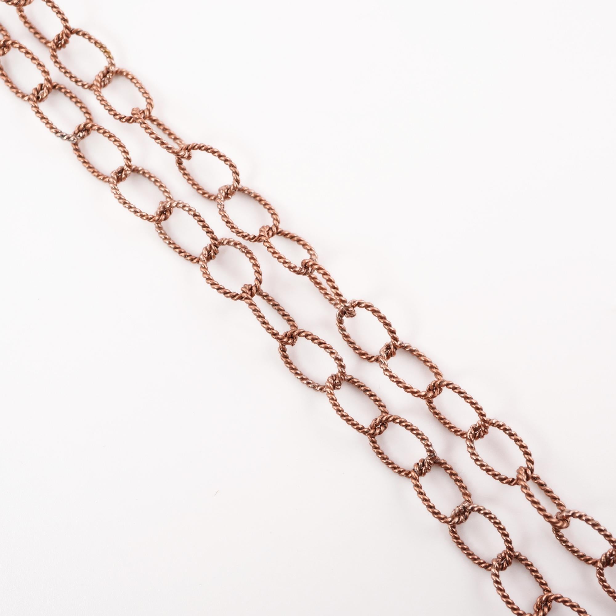Antique Copper Oval Link Chain