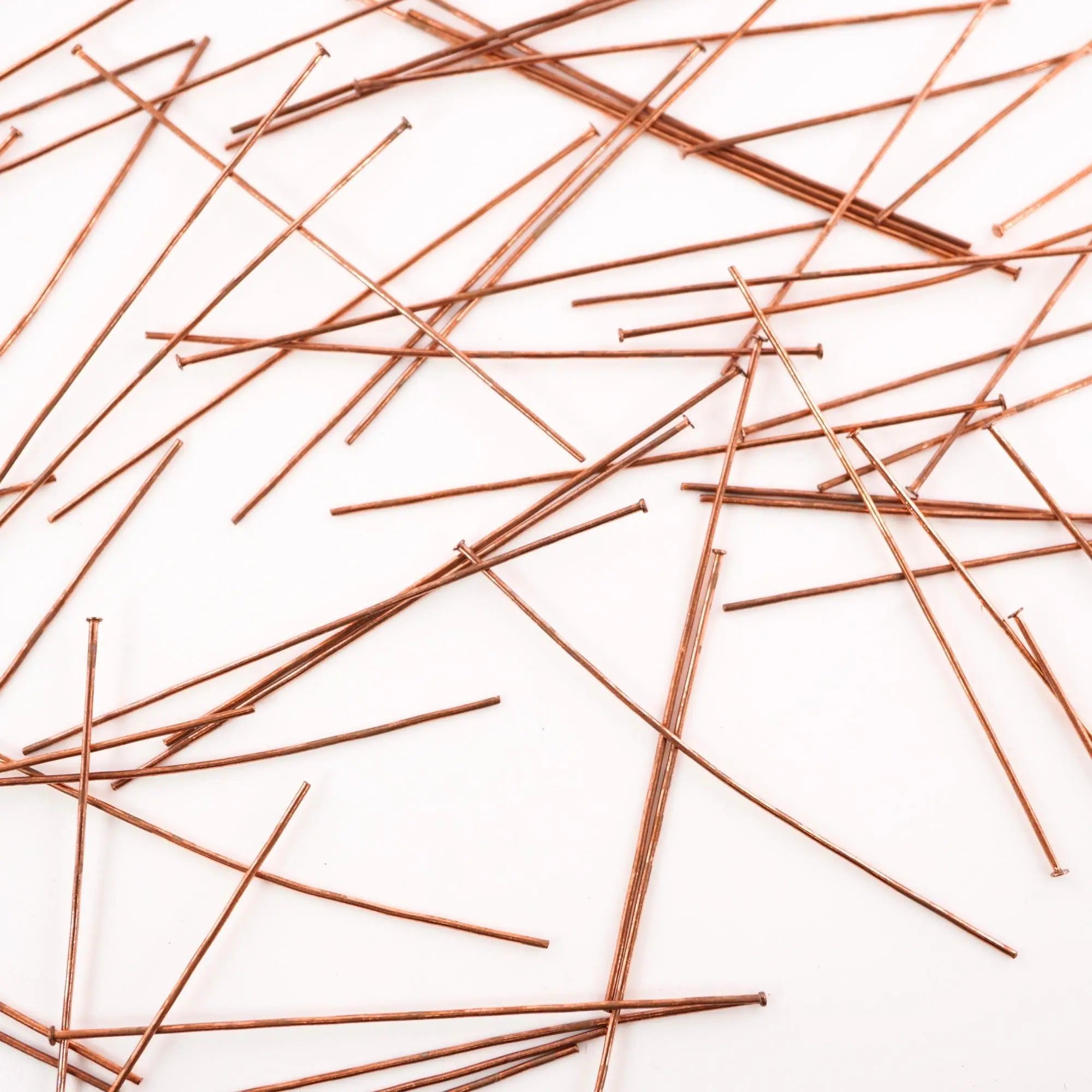 Antique Copper Short Needles Head Pins Earrings