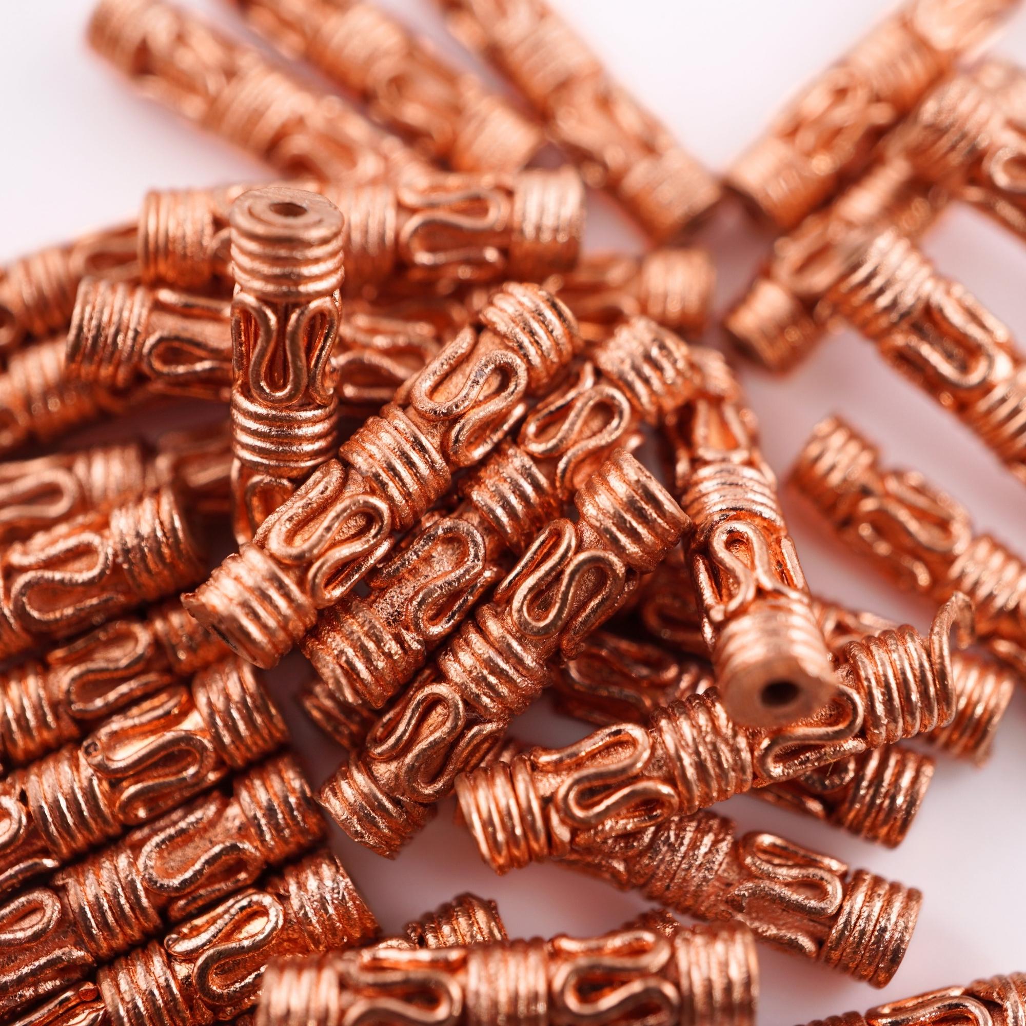 Antique Copper Beads for Jewelry