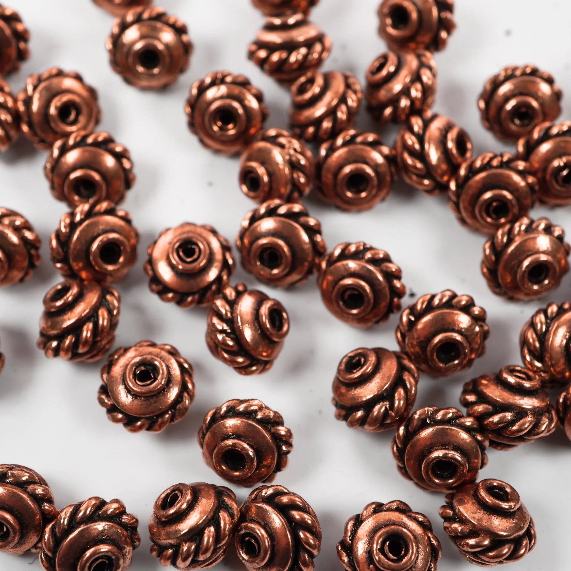 Antique Copper Heishi Beads 26 Piece Set