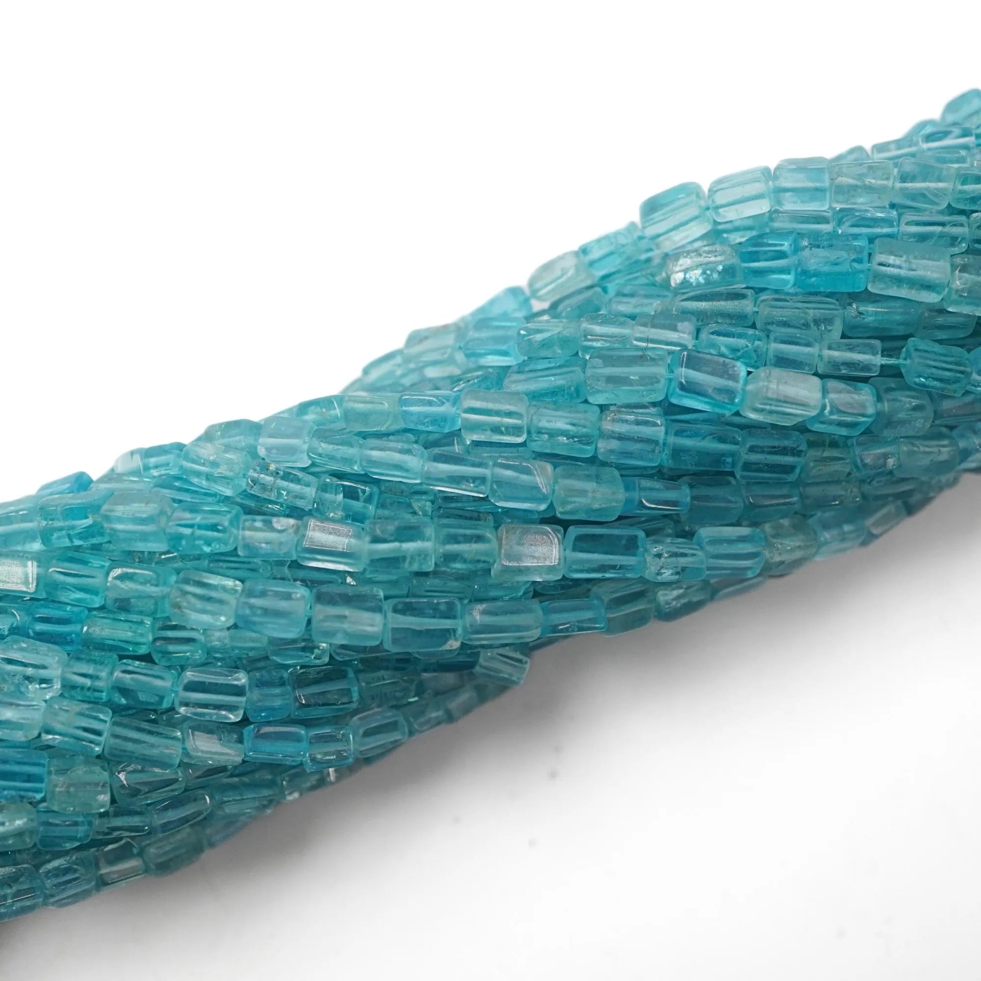 Apatite Rectangle Shape Gemstone Strand Beads