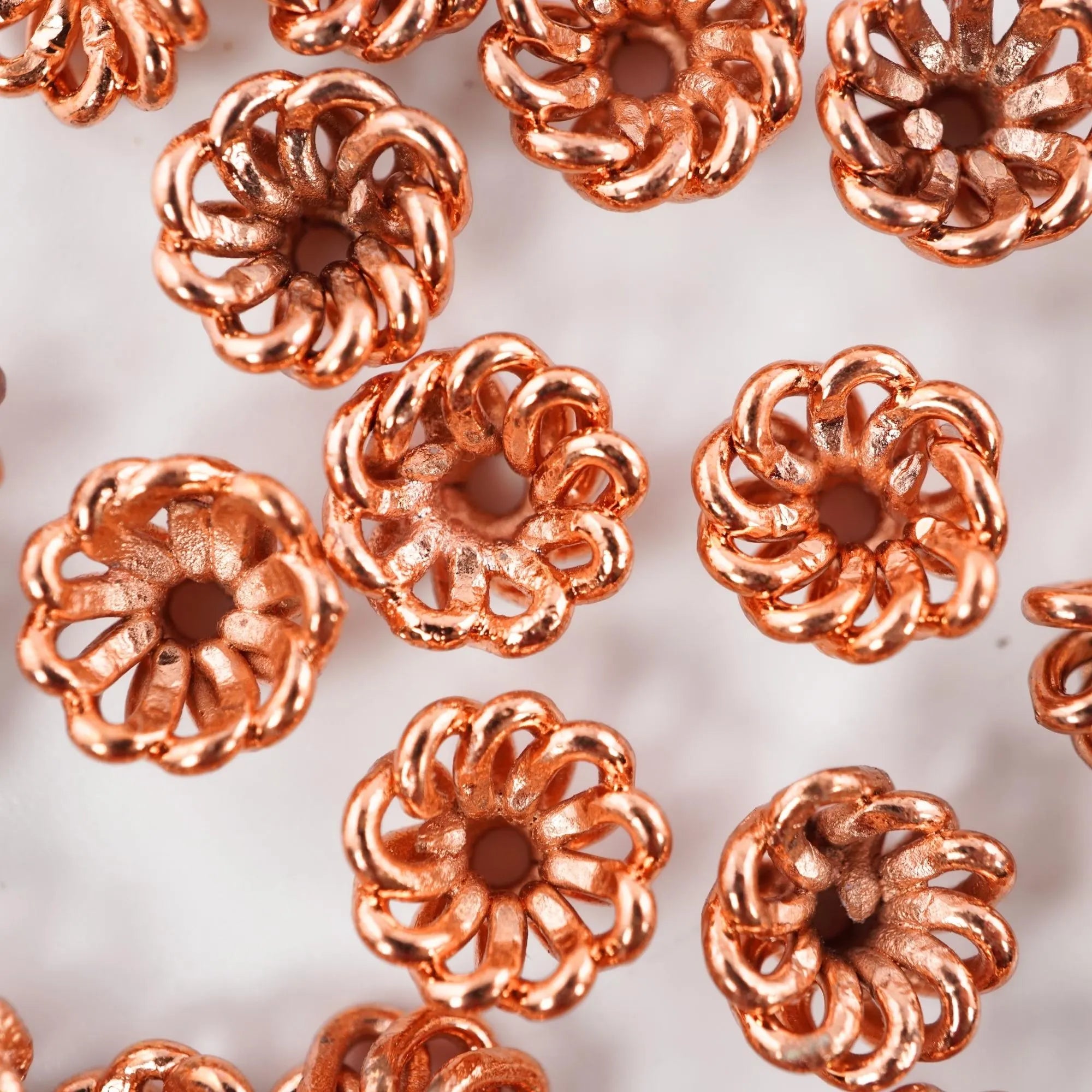 Bali Style Flower Beads for Jewelry