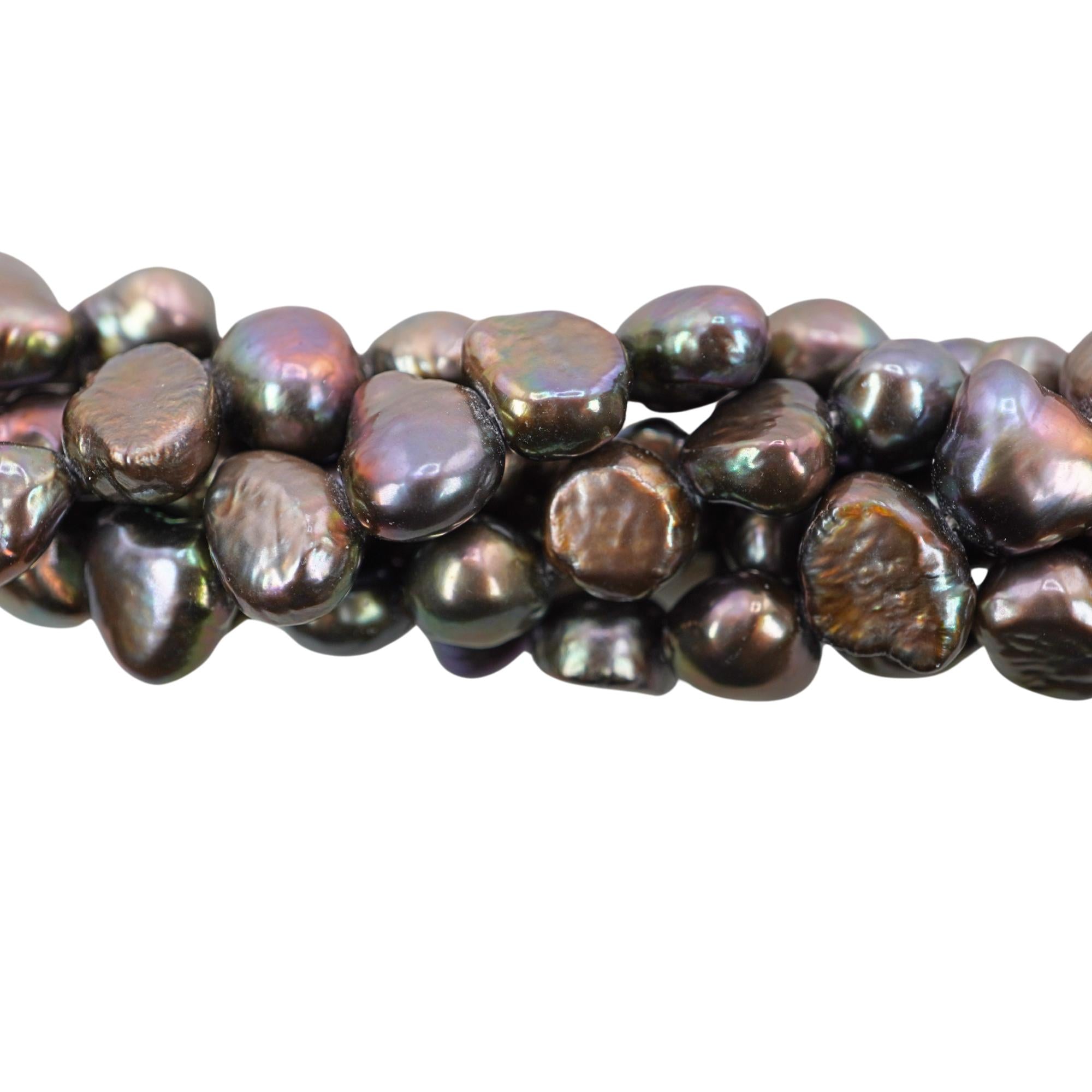 Baroque Peacock Freshwater Pearls Beads