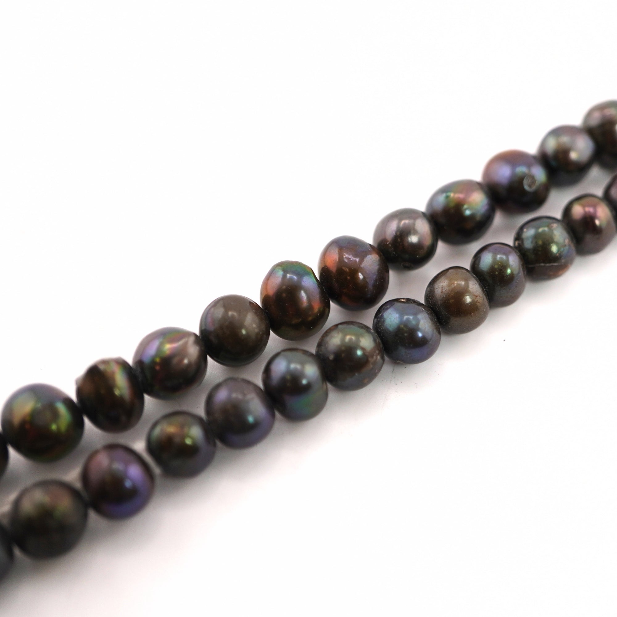 Beautiful peacock freshwater pearls