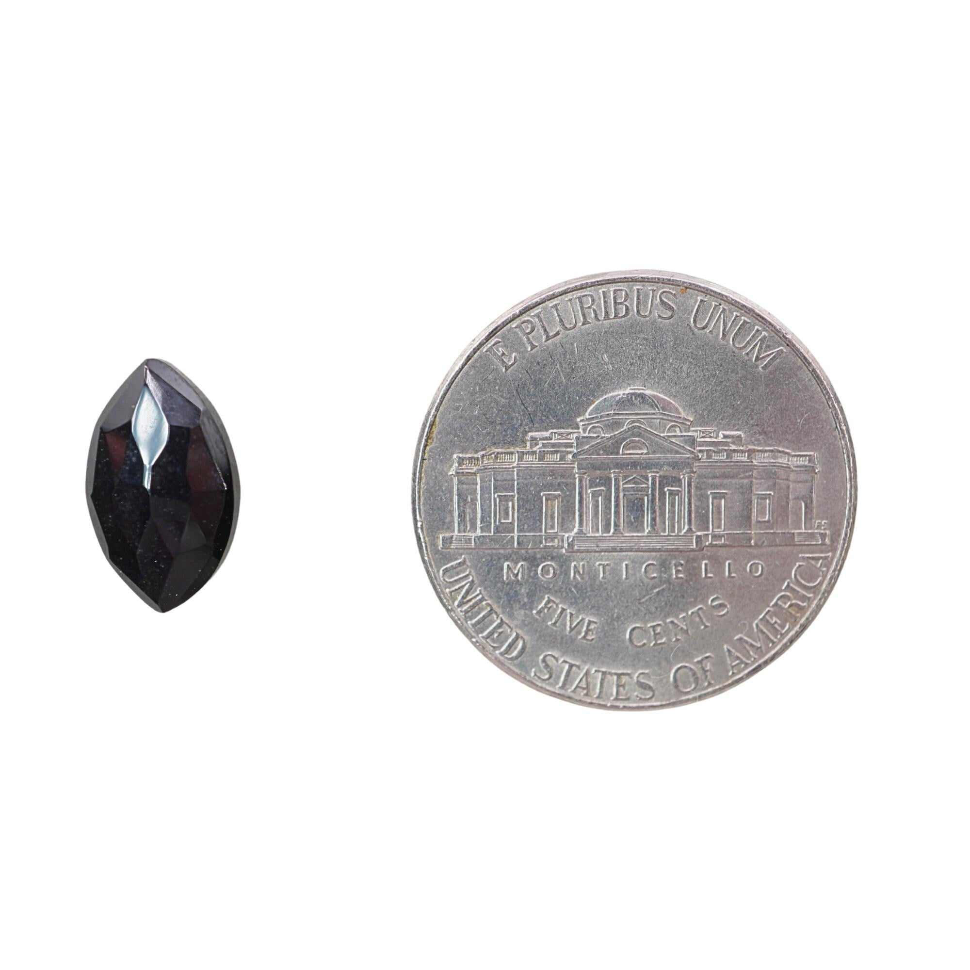 Black Onyx Faceted Marquise Shape Loose Gemstone