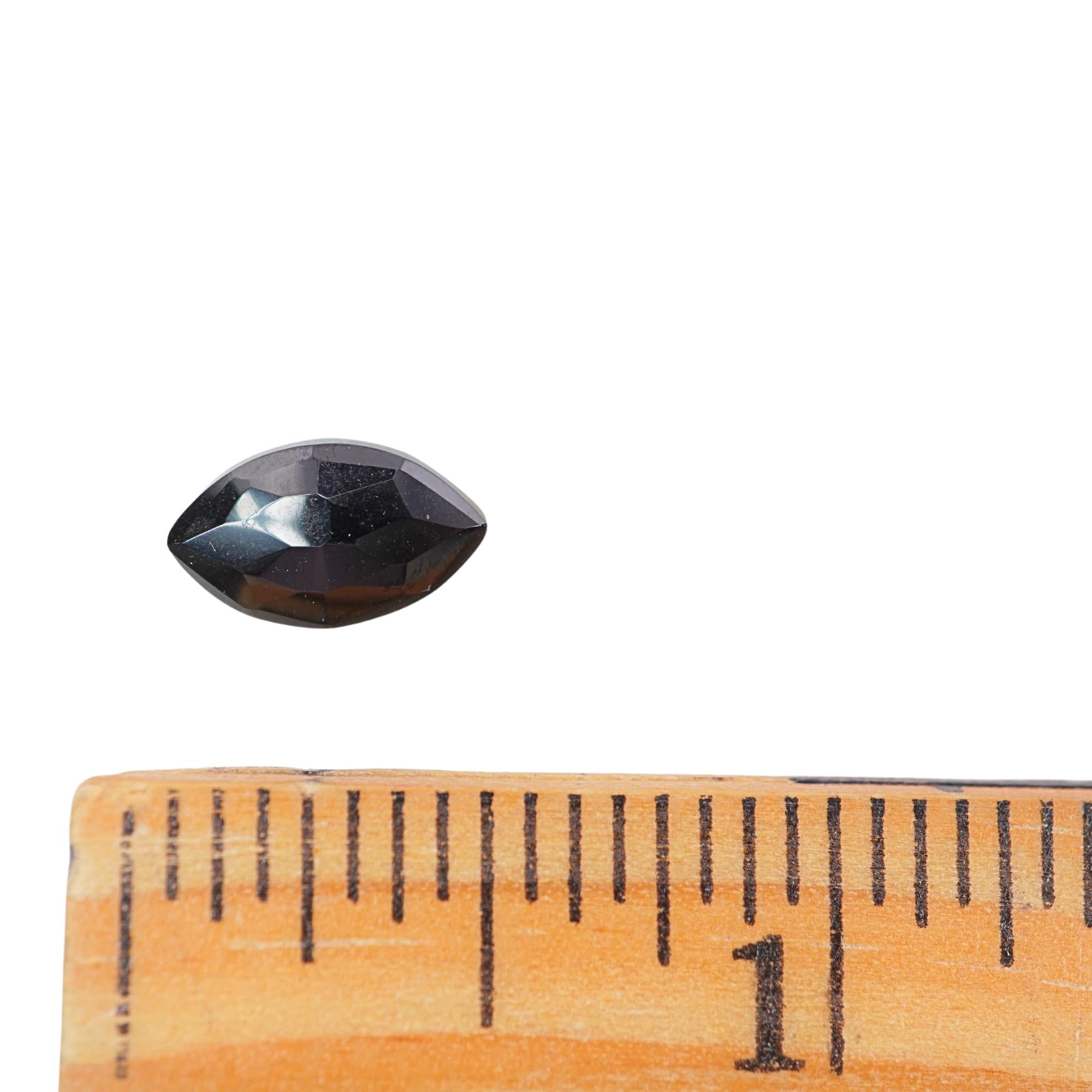 Black Onyx Faceted Marquise Shape Loose Gemstone