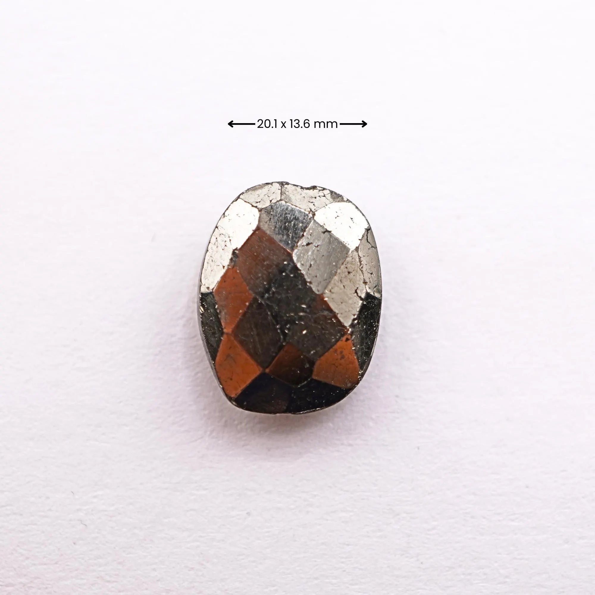 Black Pyrite Faceted Cushion Shape Loose Gemstone