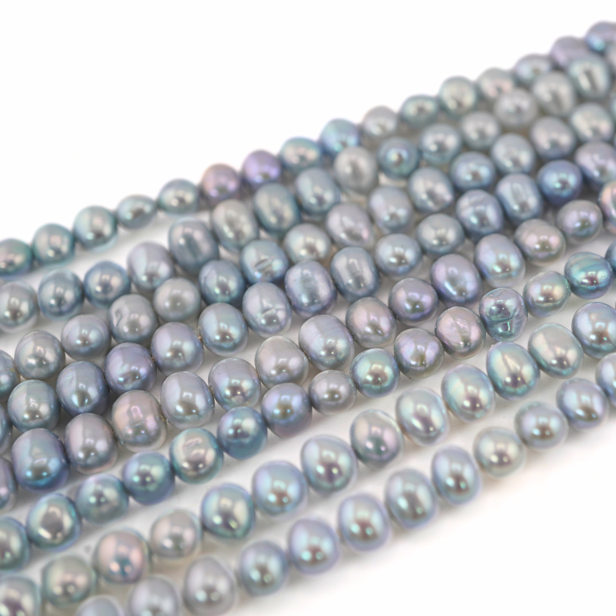 Blue Potato Pearl Beads