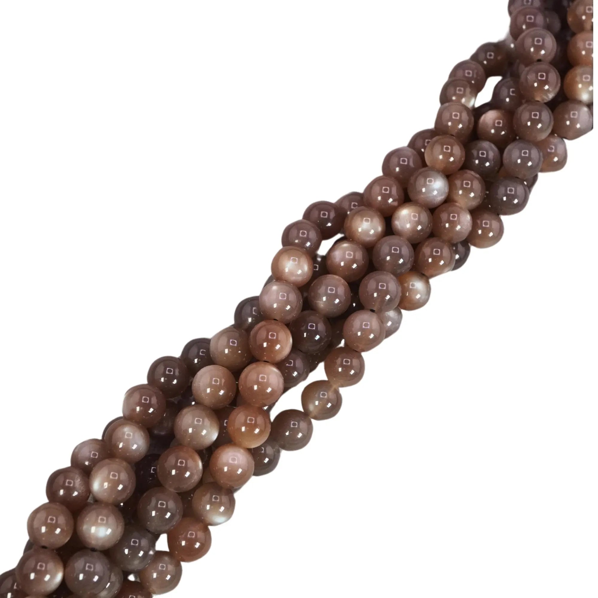 Brown Moonstone Gemstone Beads