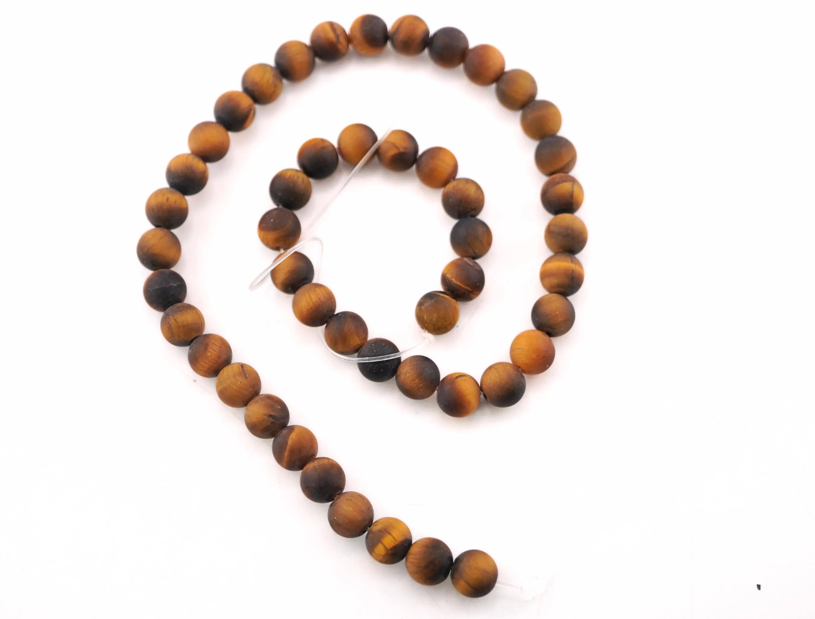 Brown Tiger Eye Round Shape Gemstone Strand Beads