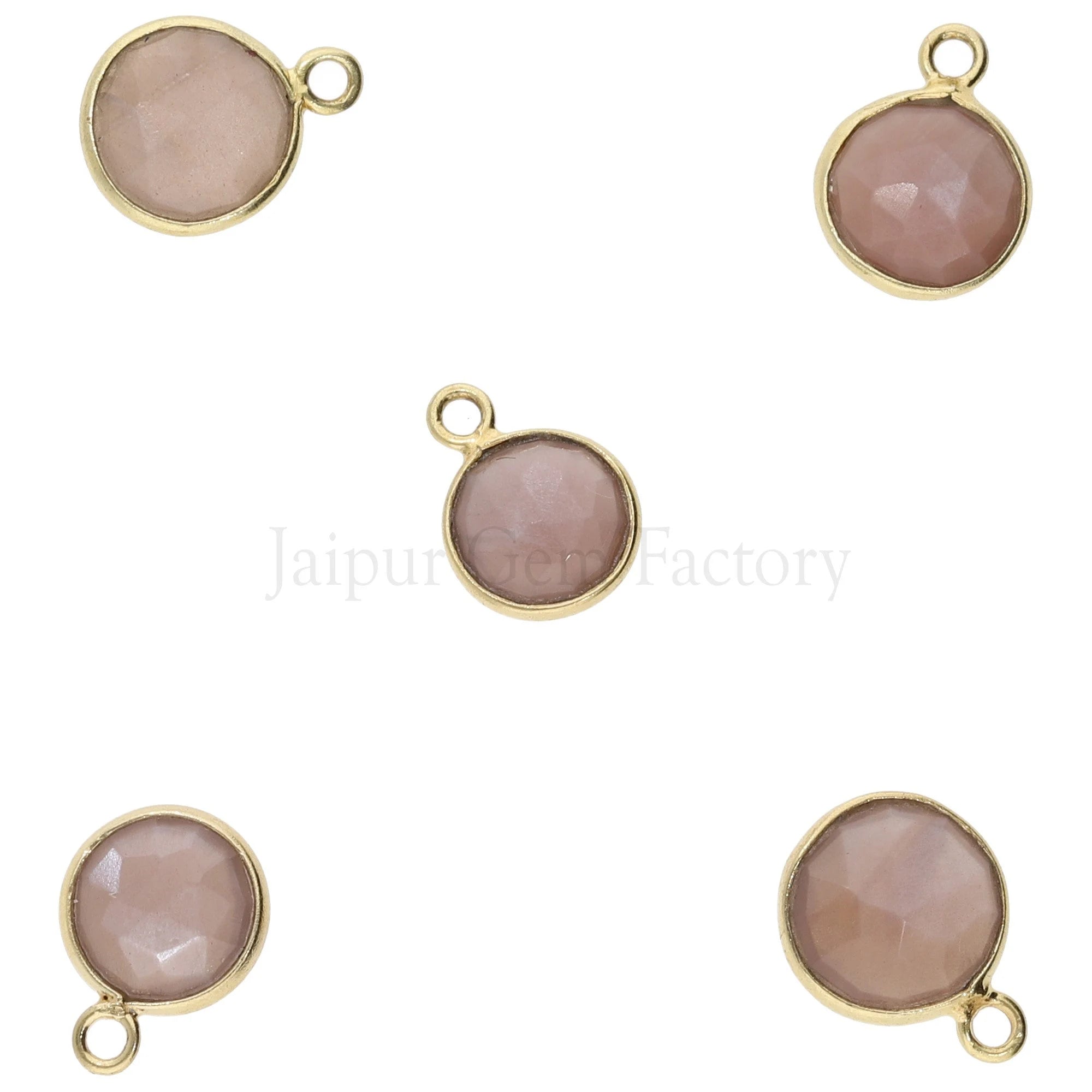 Brown moonstone charm for necklace making